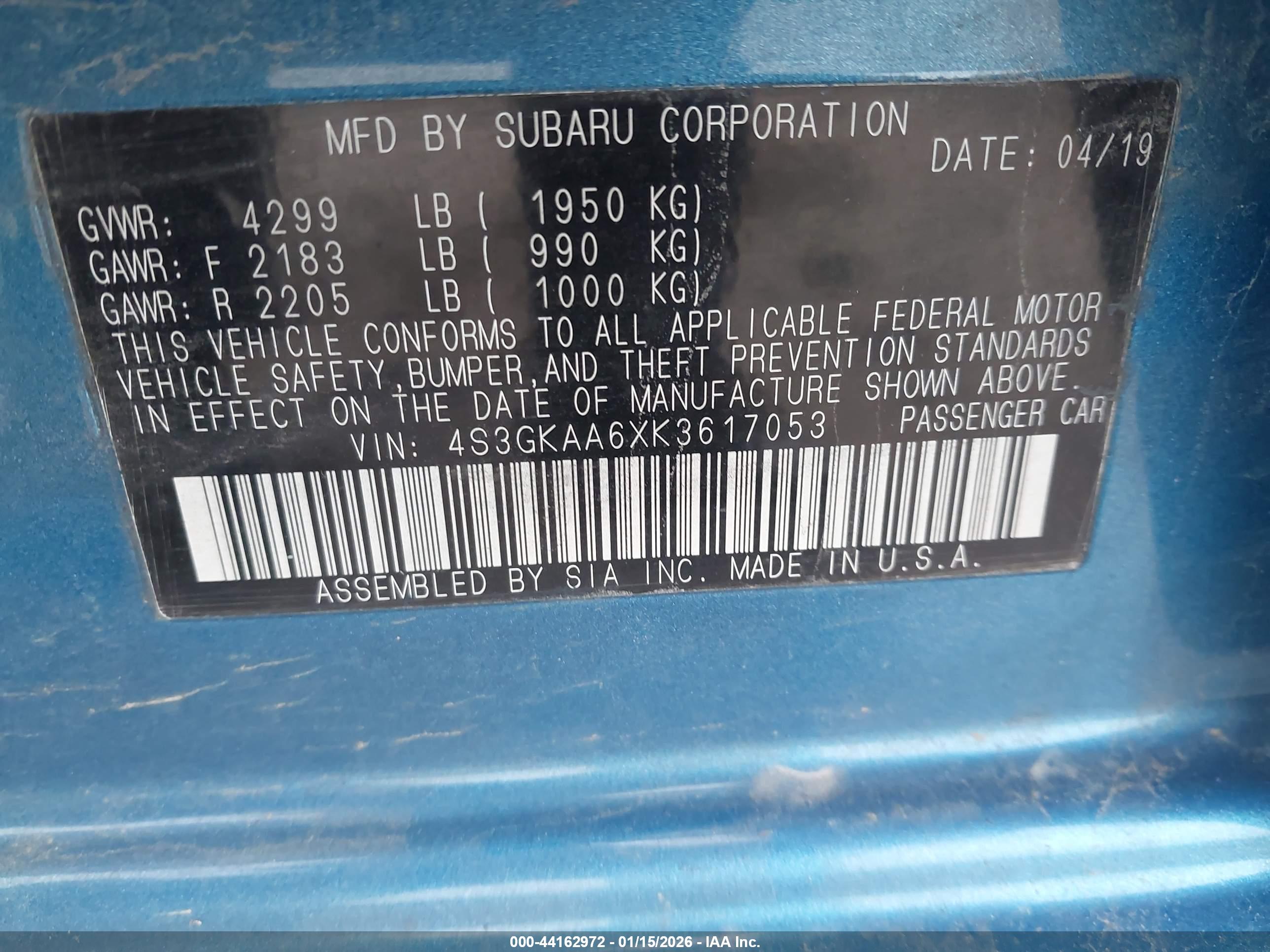 SUBARU IMPREZA image 9