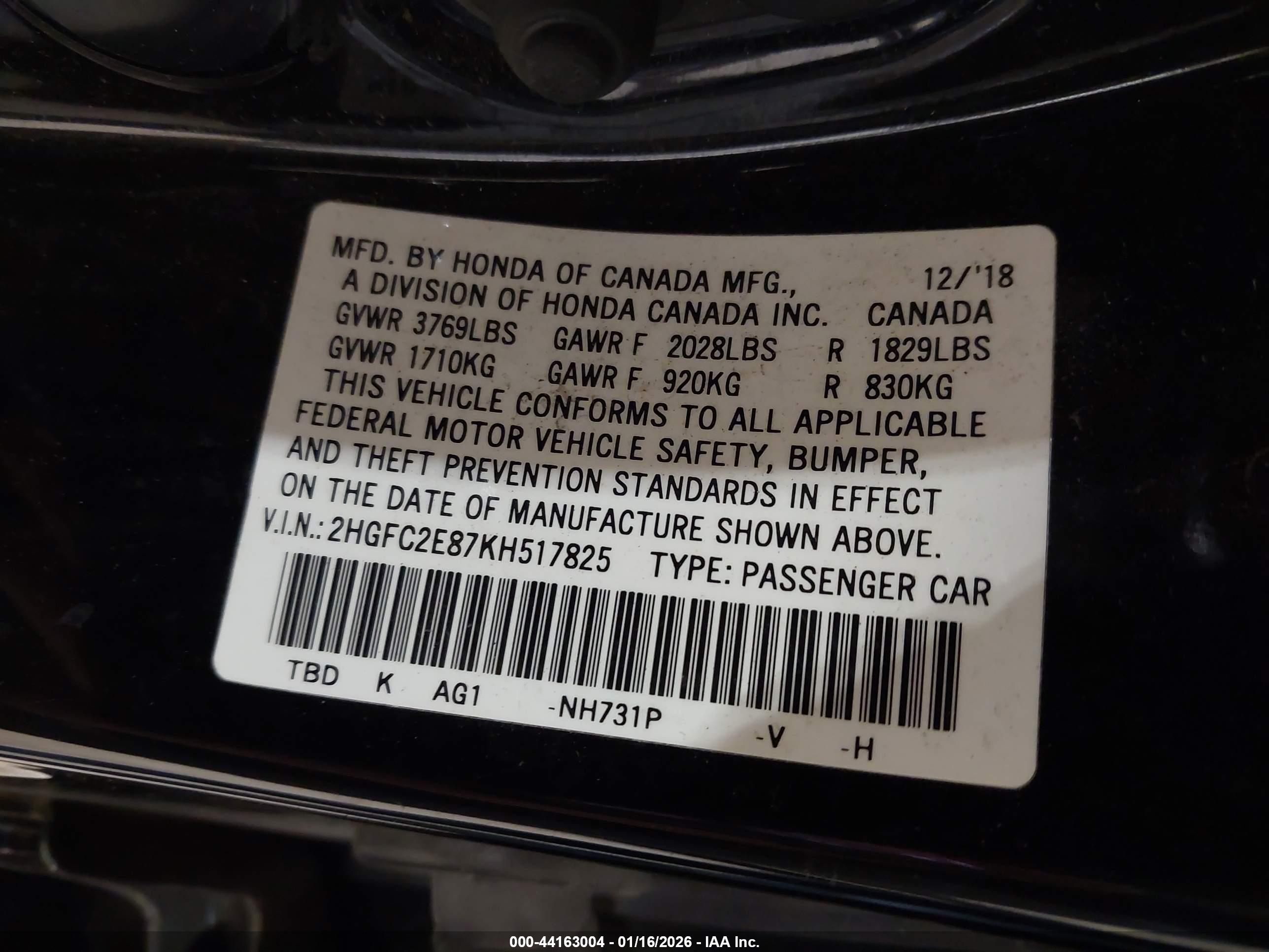 HONDA CIVIC image 9