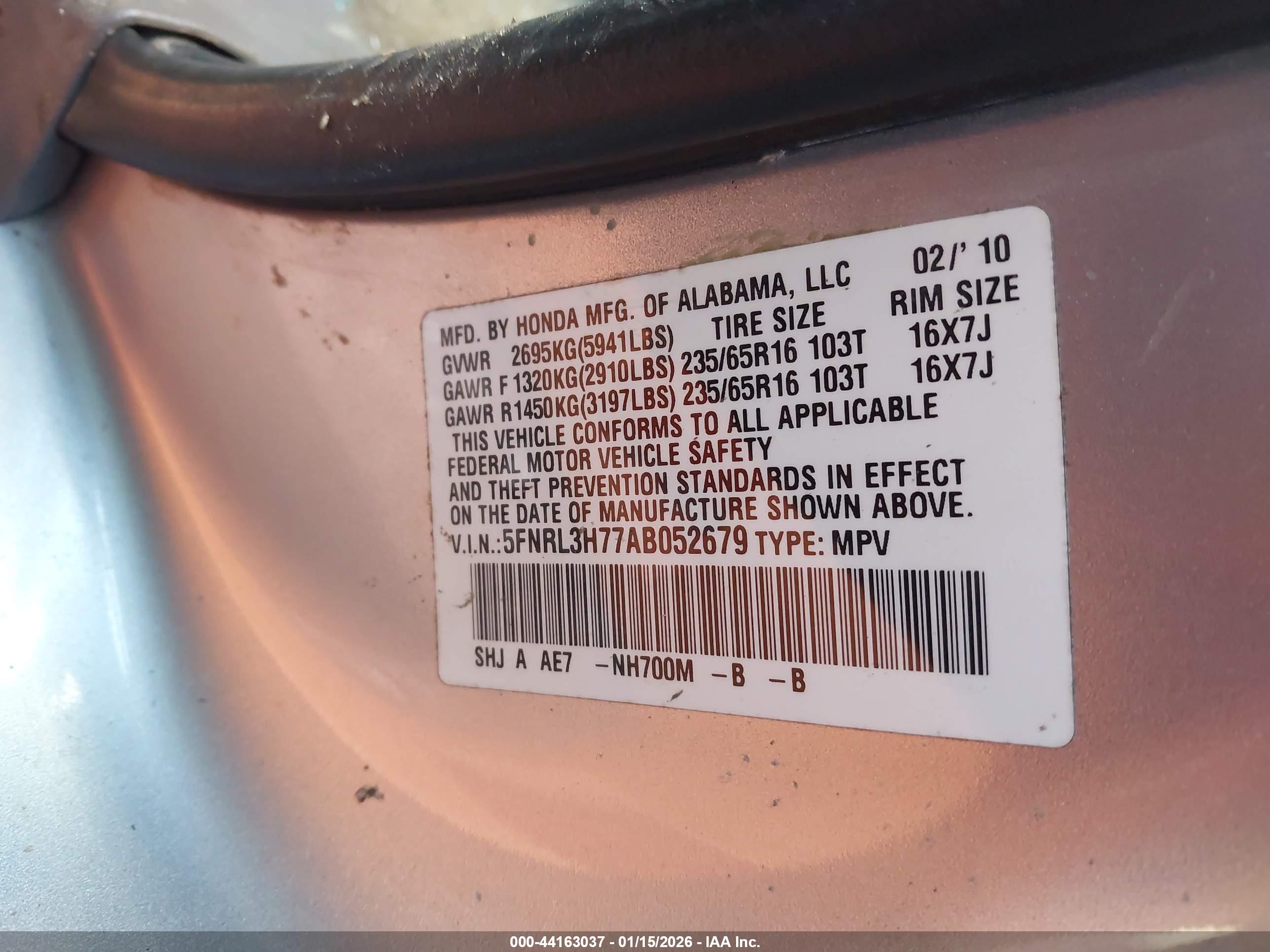 HONDA ODYSSEY image 9