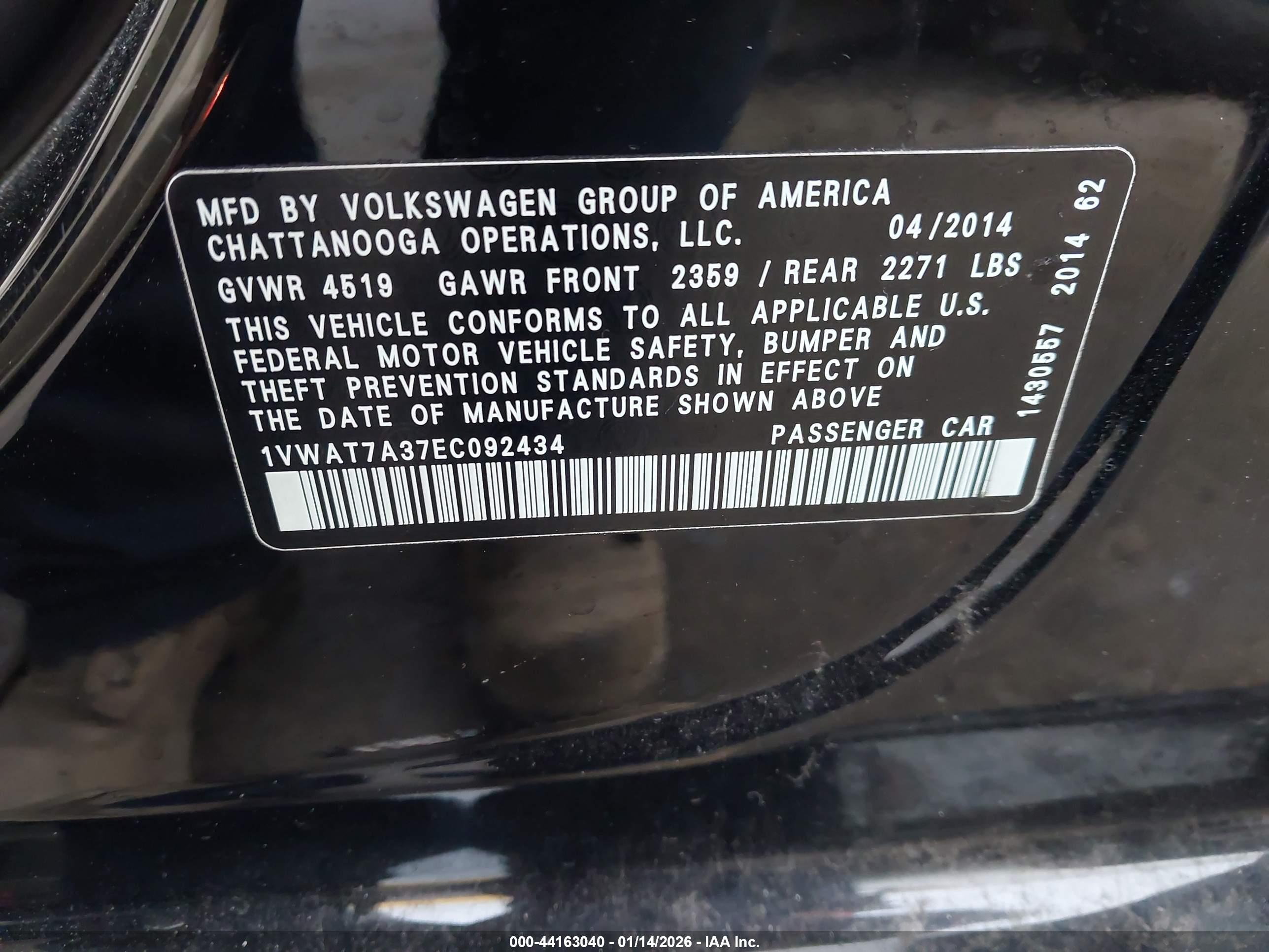 VOLKSWAGEN PASSAT image 9