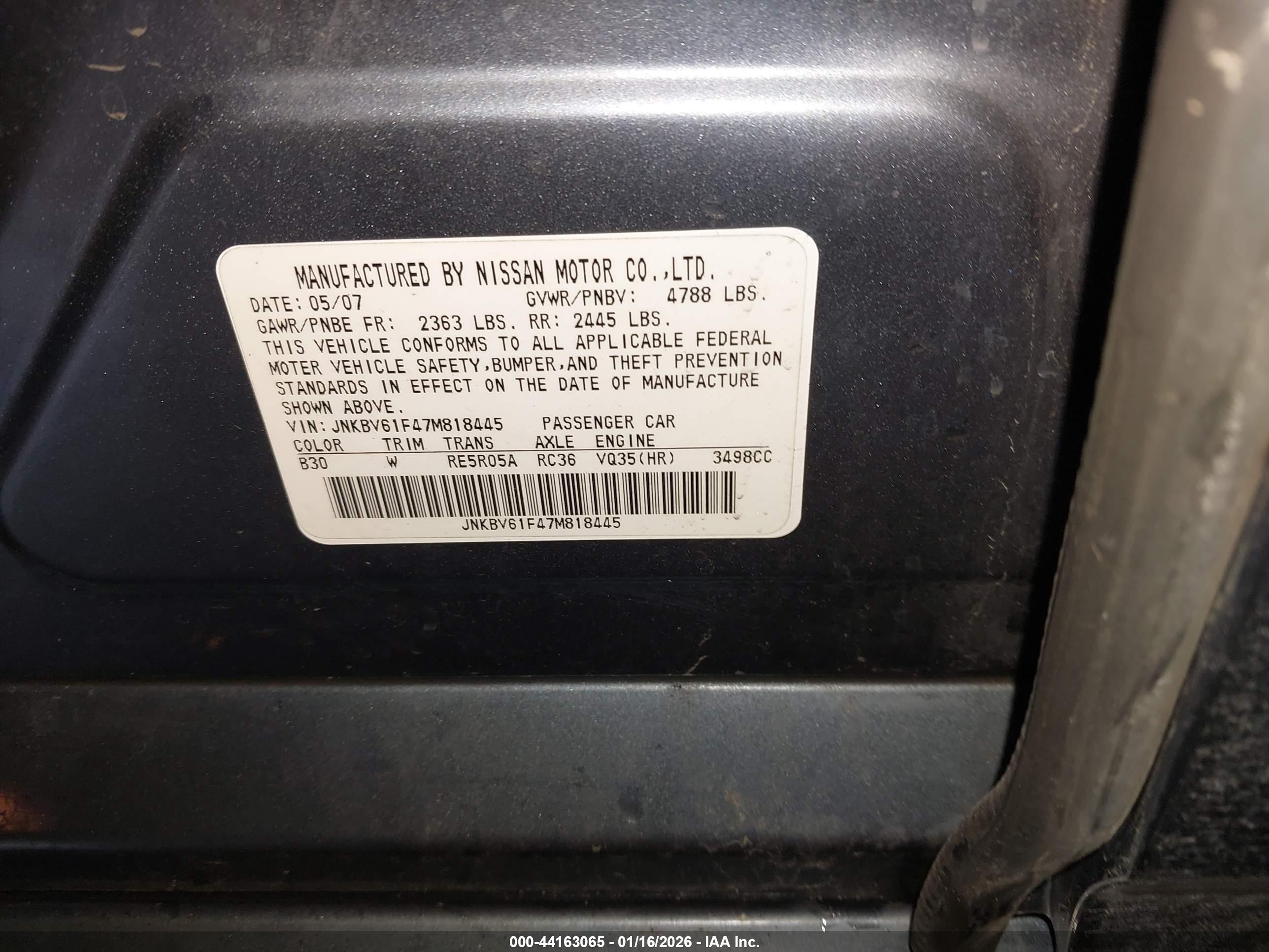 INFINITI G35X image 9