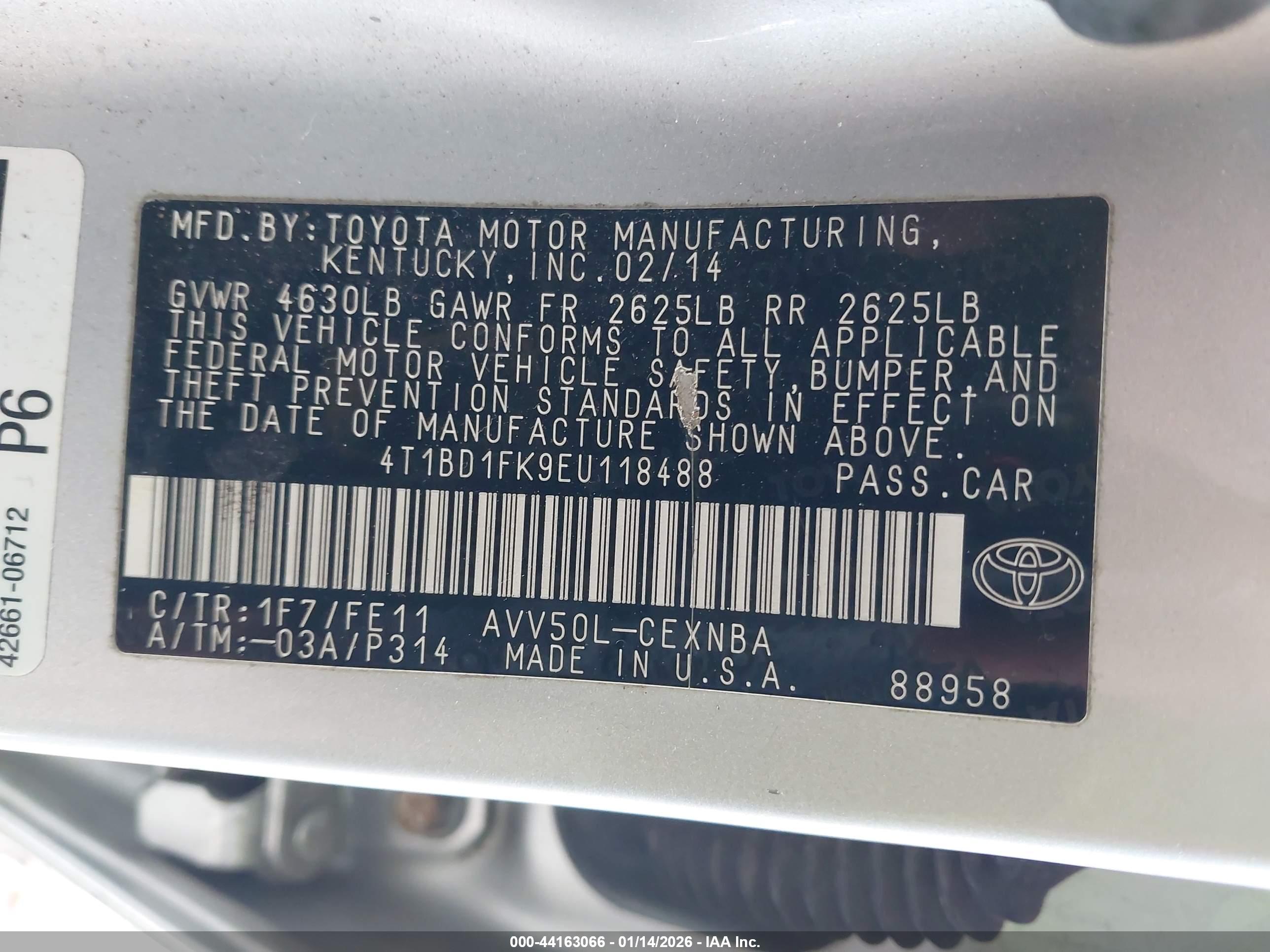 TOYOTA CAMRY image 9