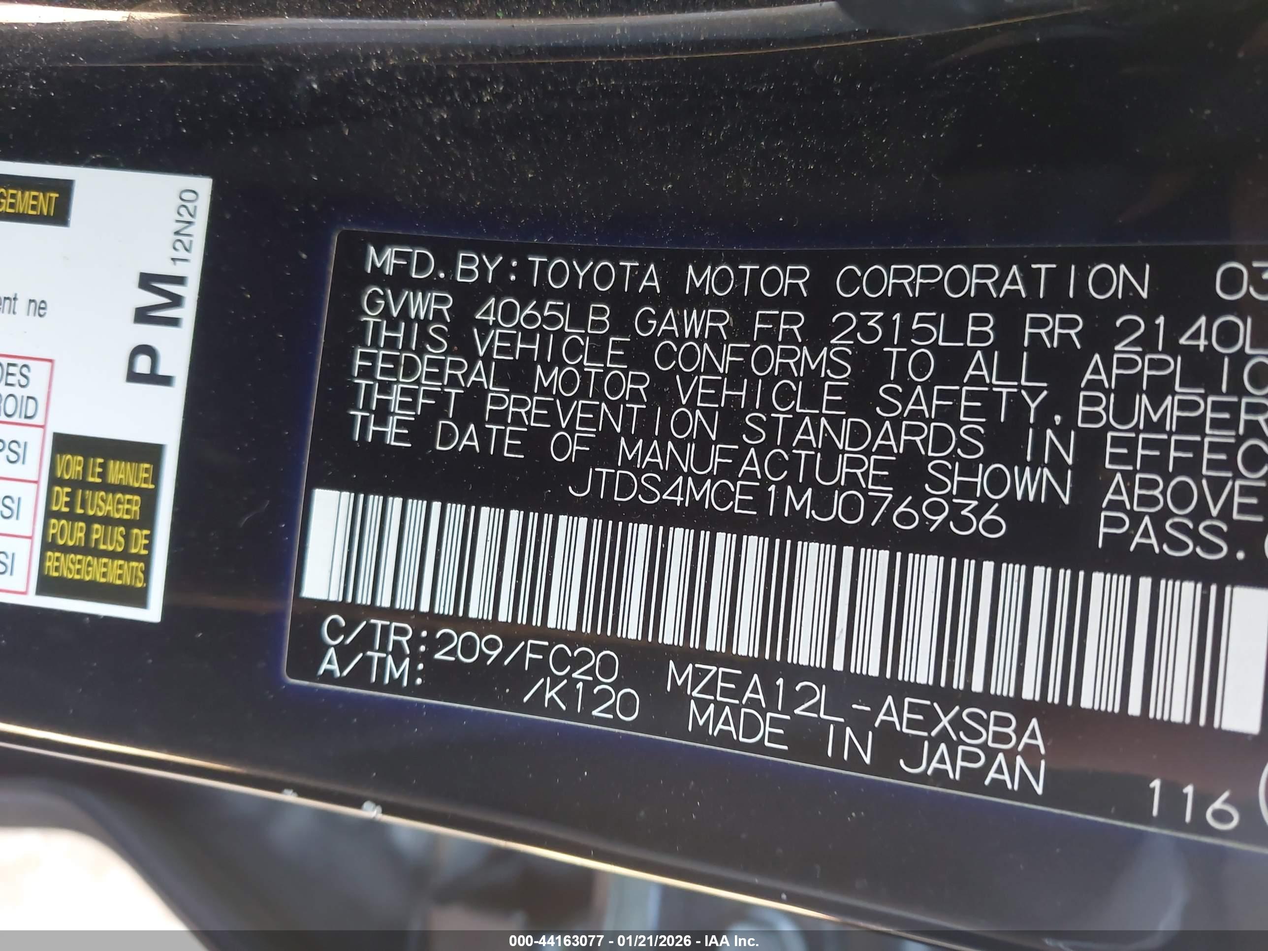 TOYOTA COROLLA image 9