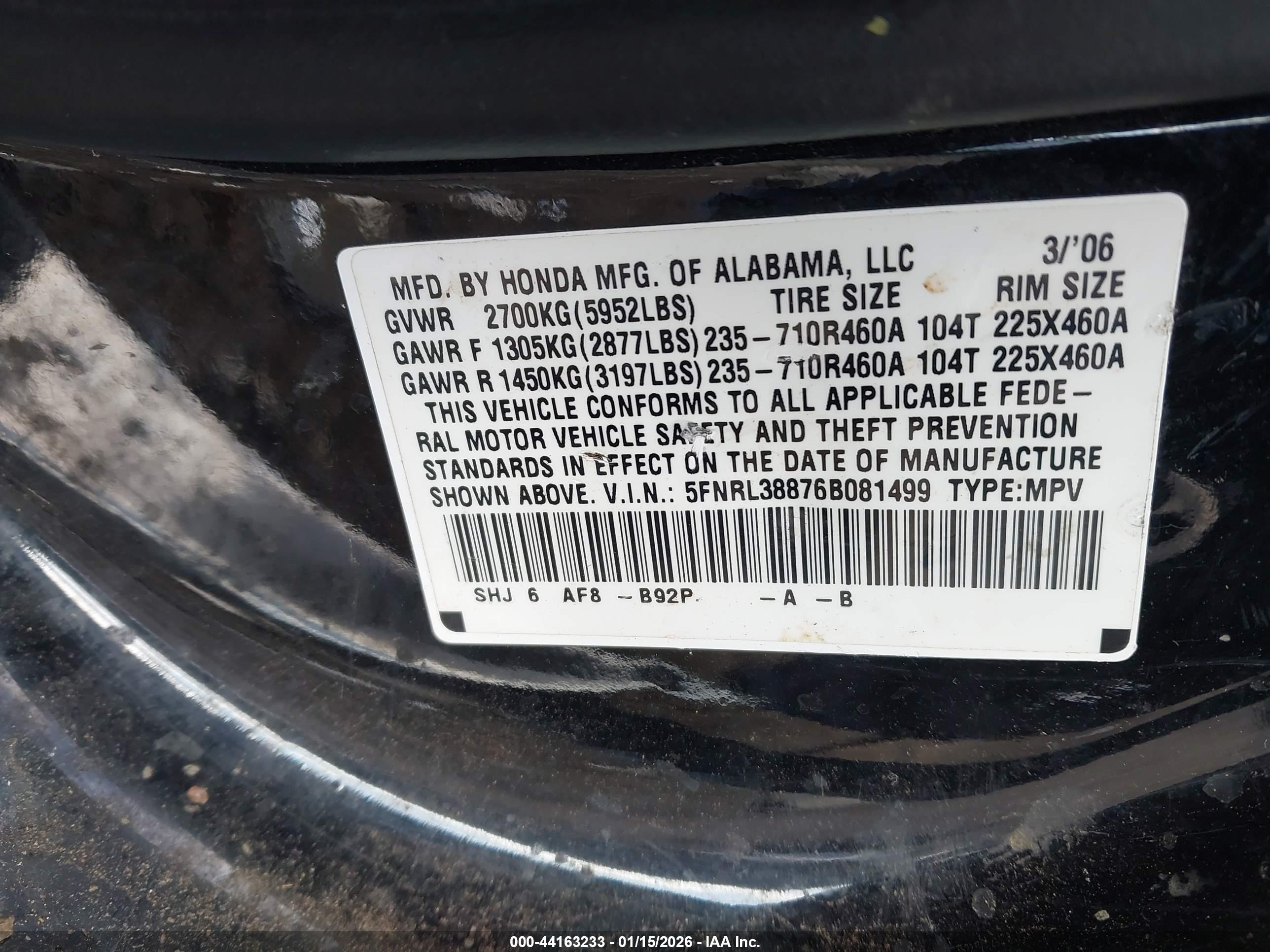 HONDA ODYSSEY image 9