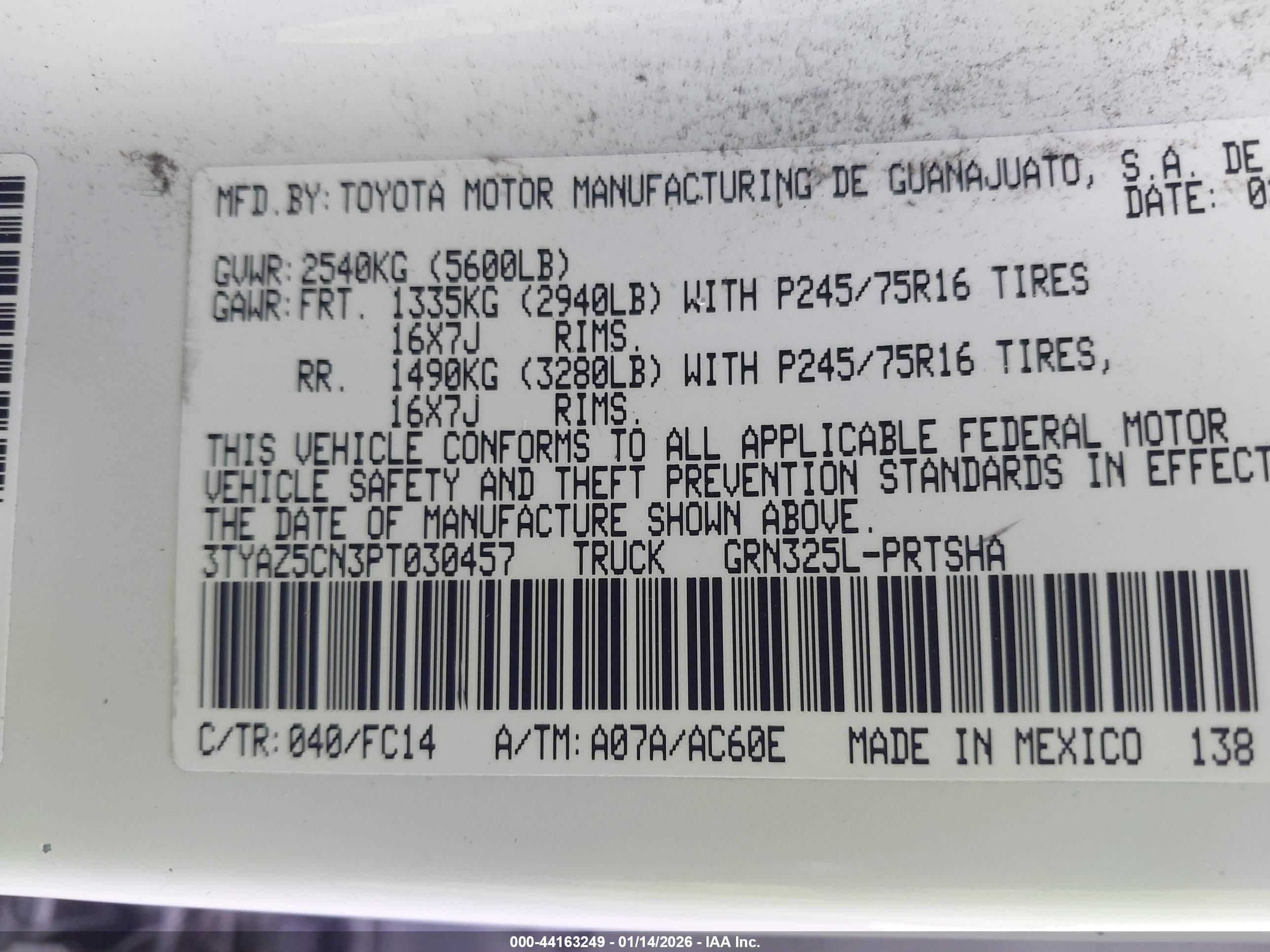 TOYOTA TACOMA image 9