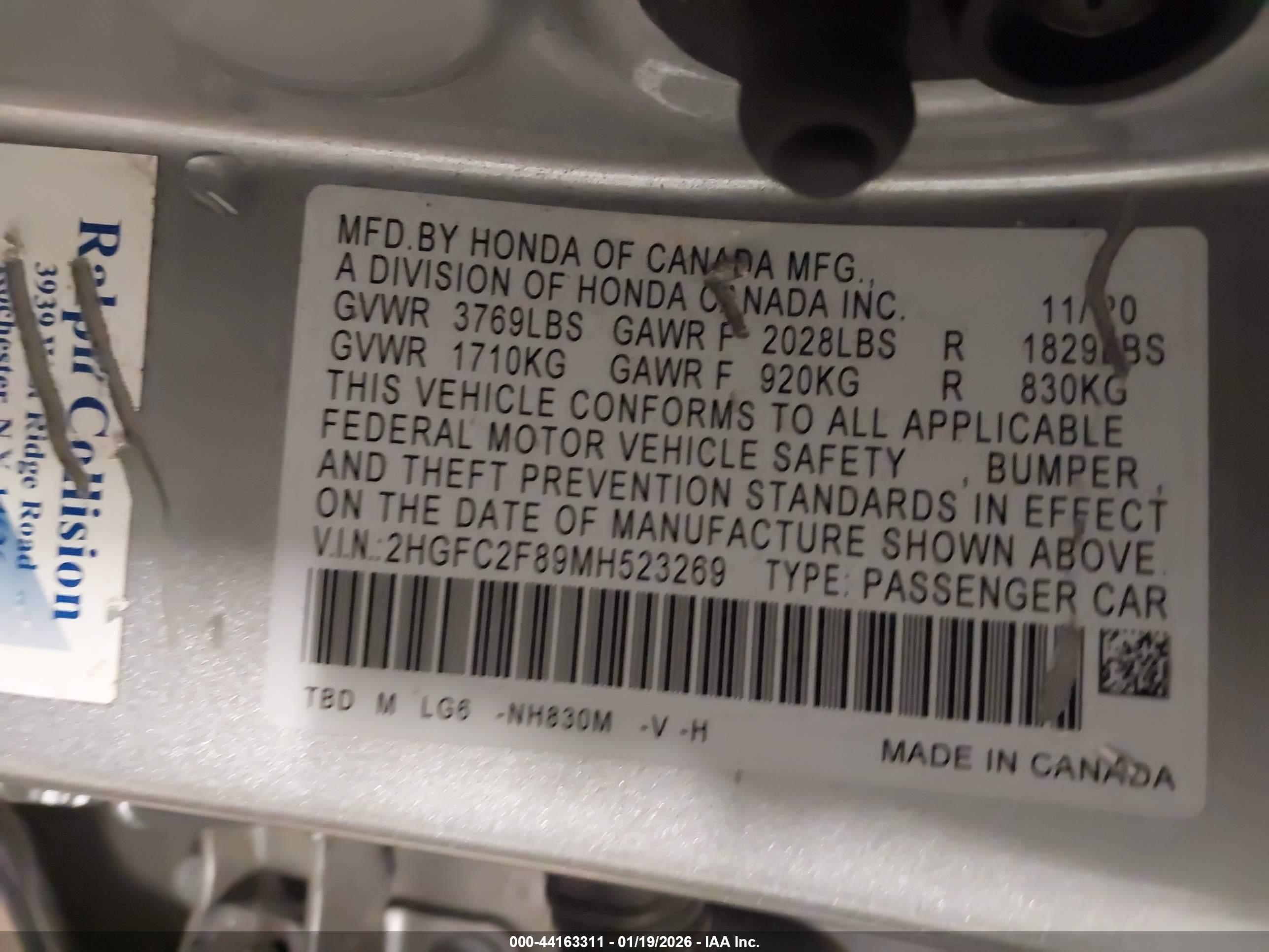 HONDA CIVIC image 9