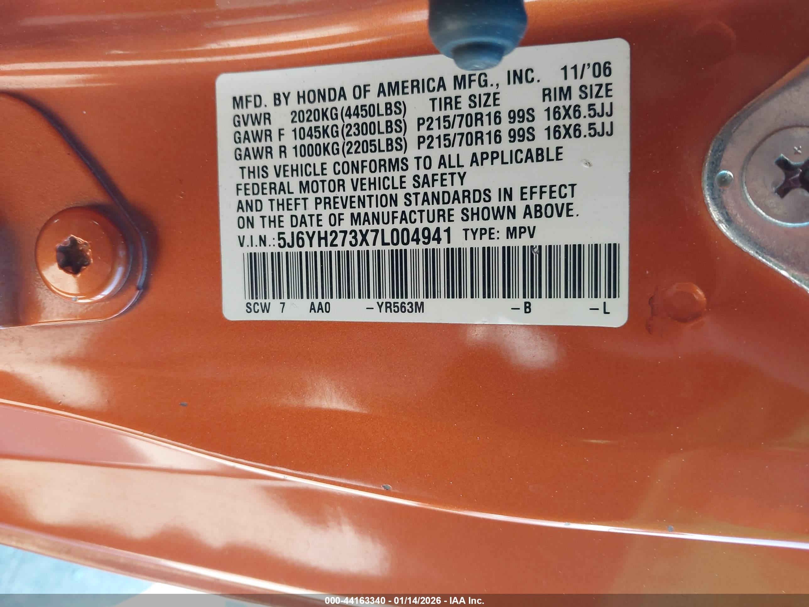 HONDA ELEMENT image 9