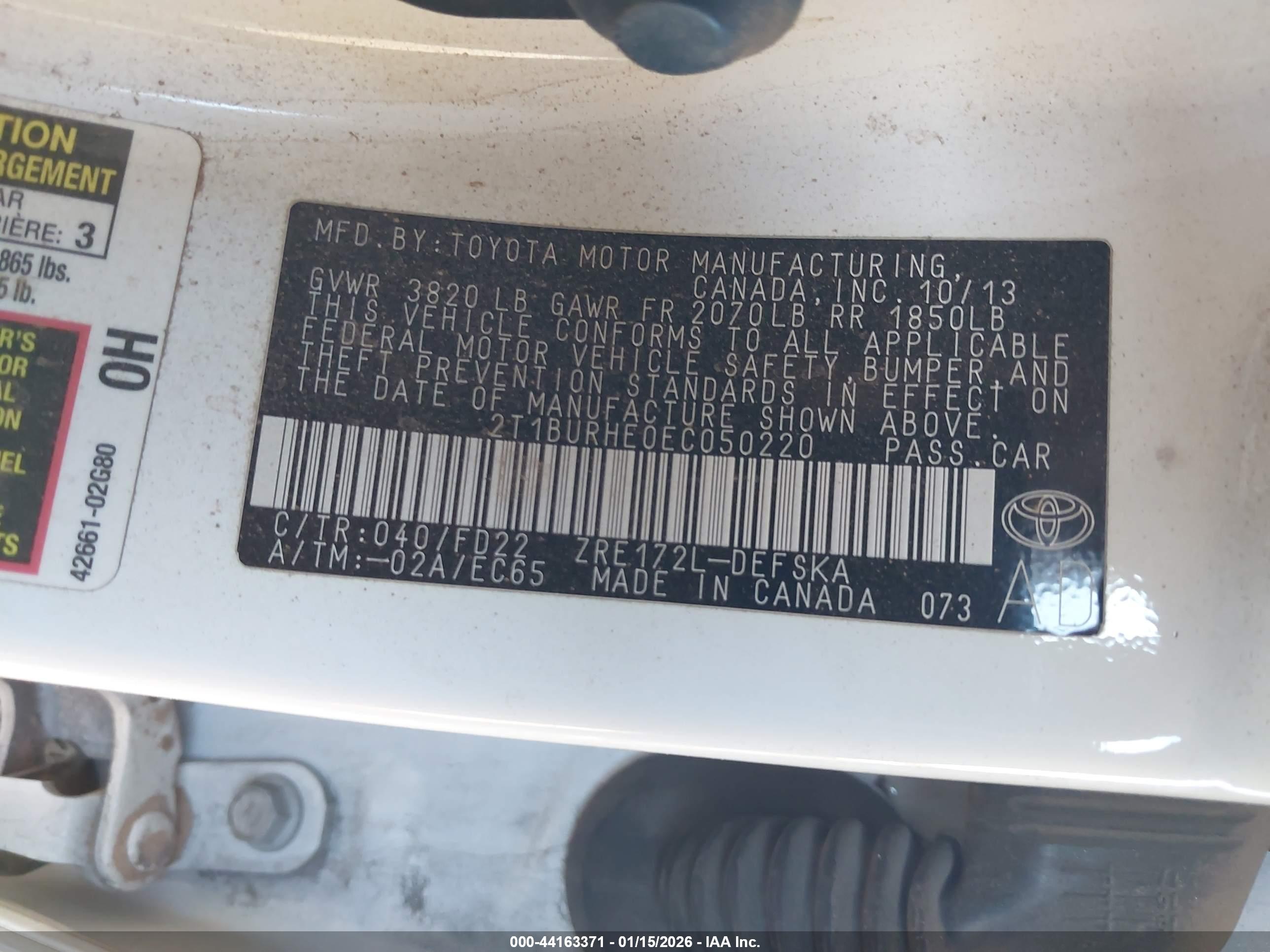 TOYOTA COROLLA image 9