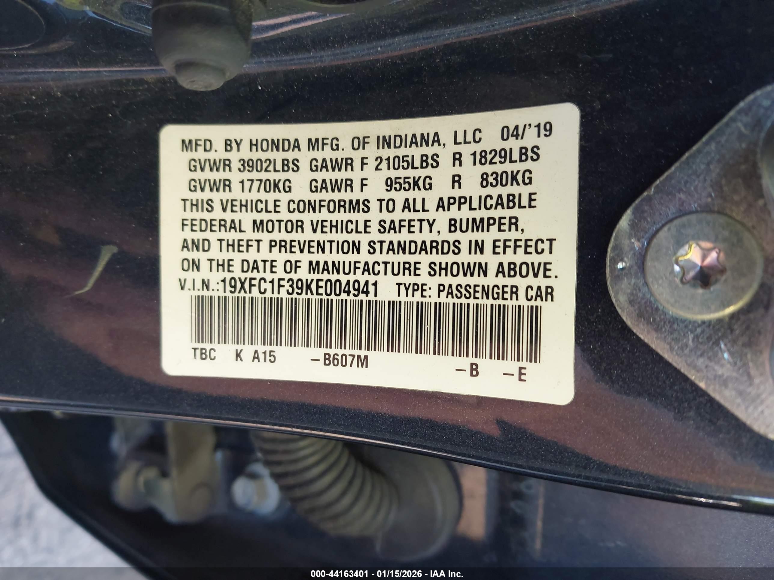 HONDA CIVIC image 9