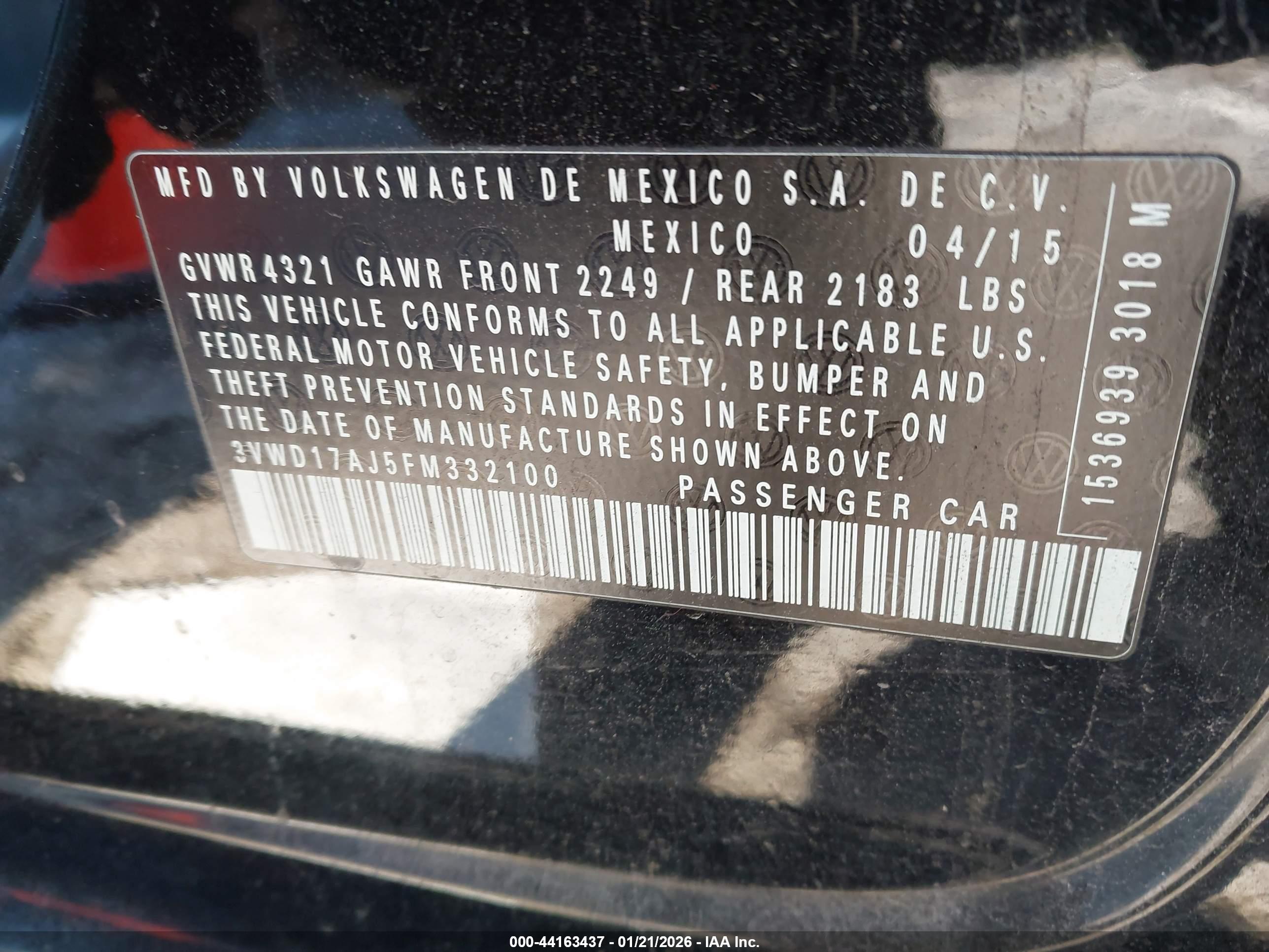VOLKSWAGEN JETTA image 9