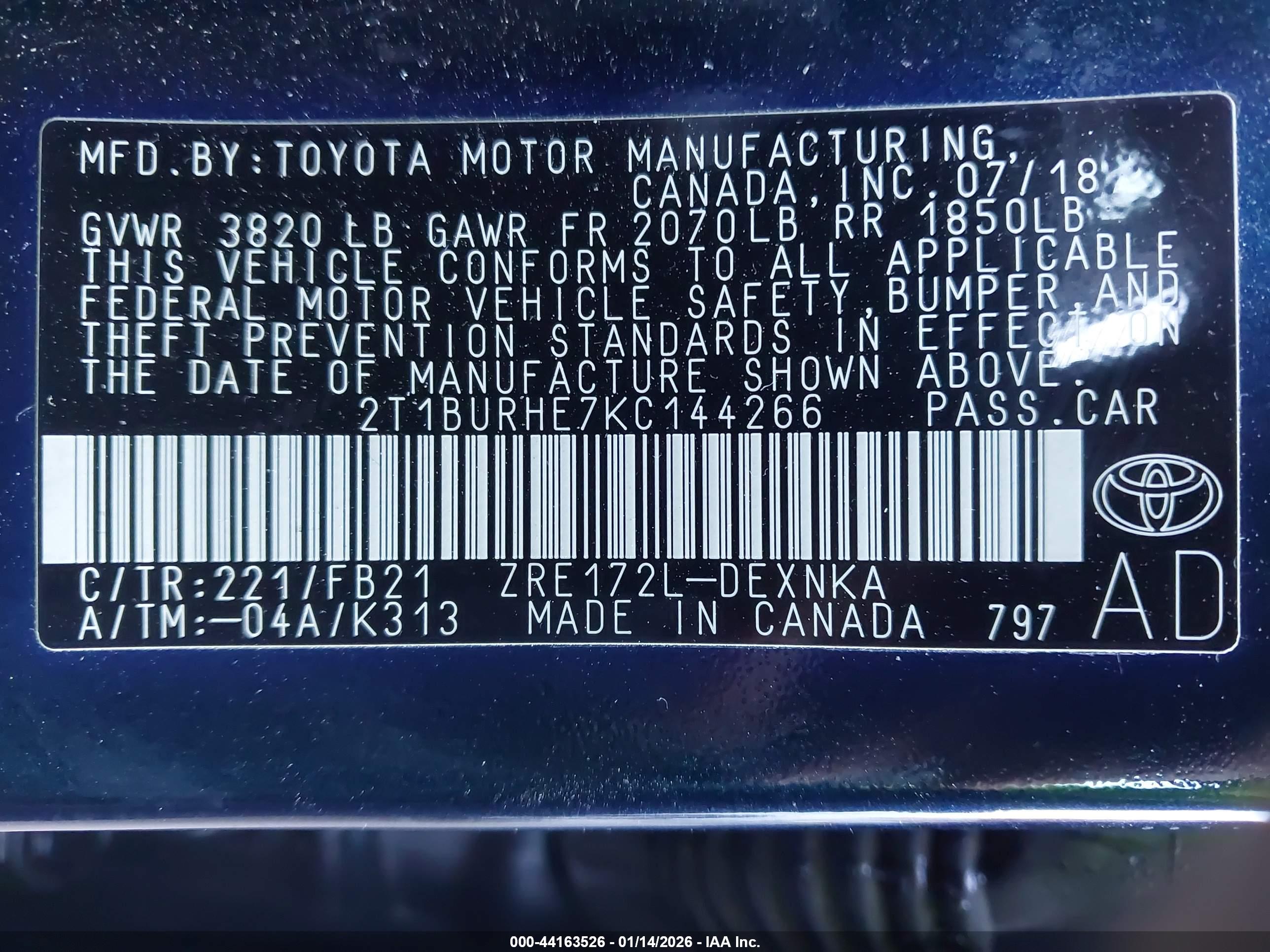 TOYOTA COROLLA image 9