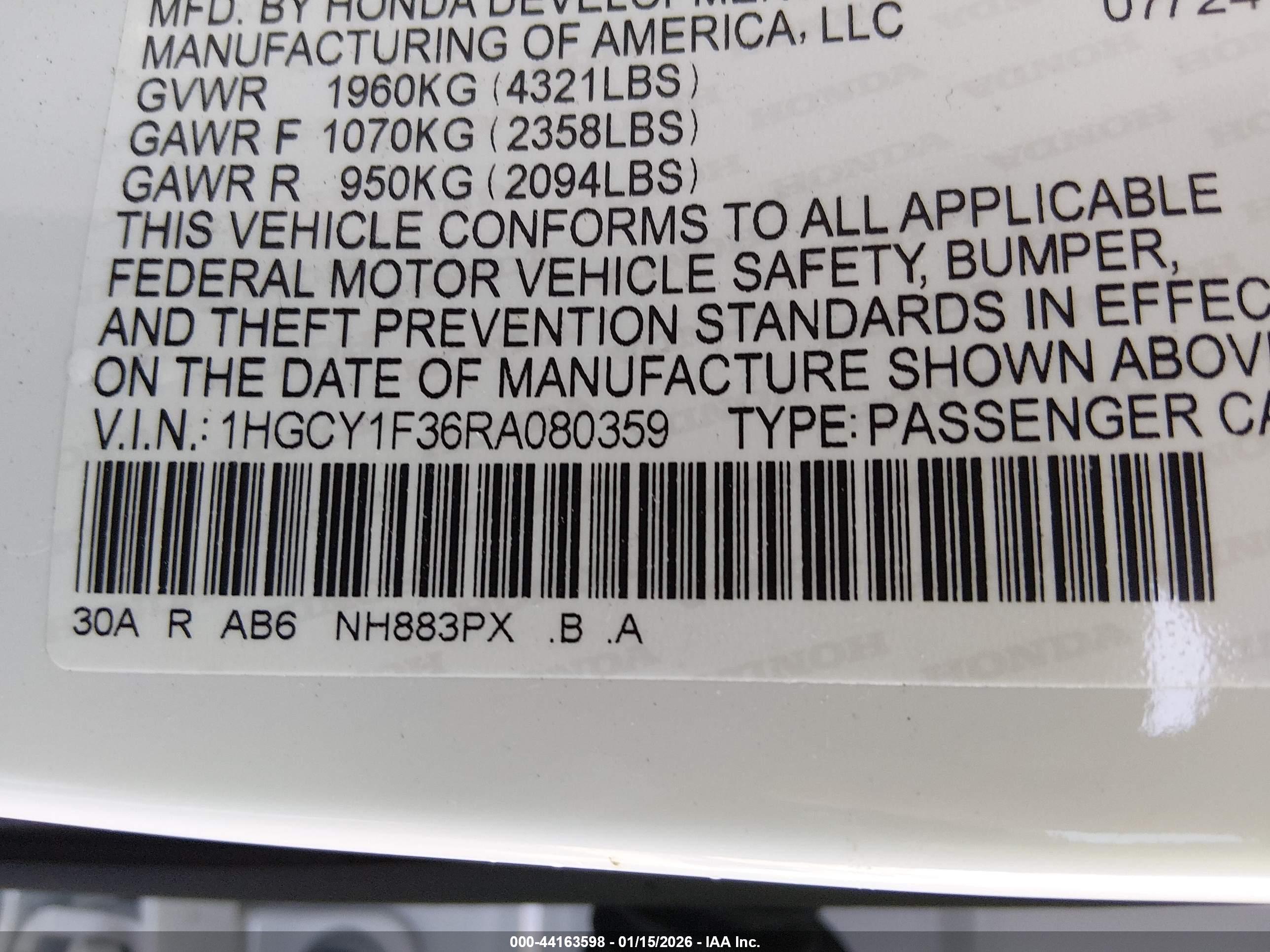 HONDA ACCORD image 9