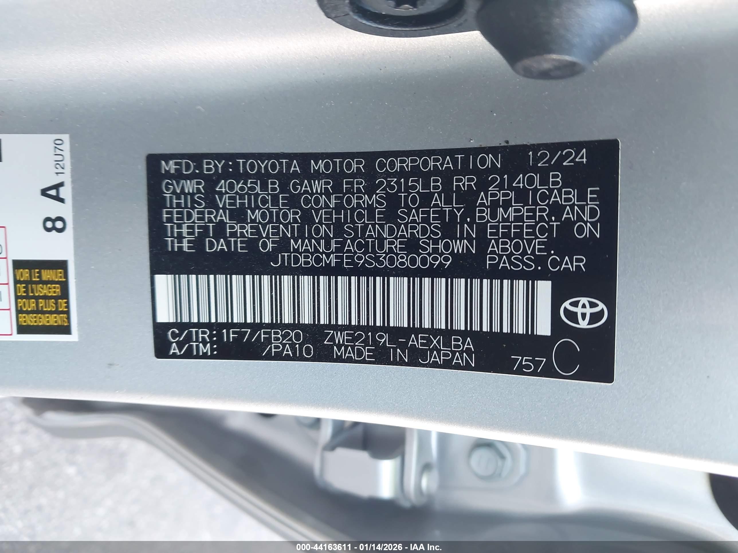TOYOTA COROLLA image 9