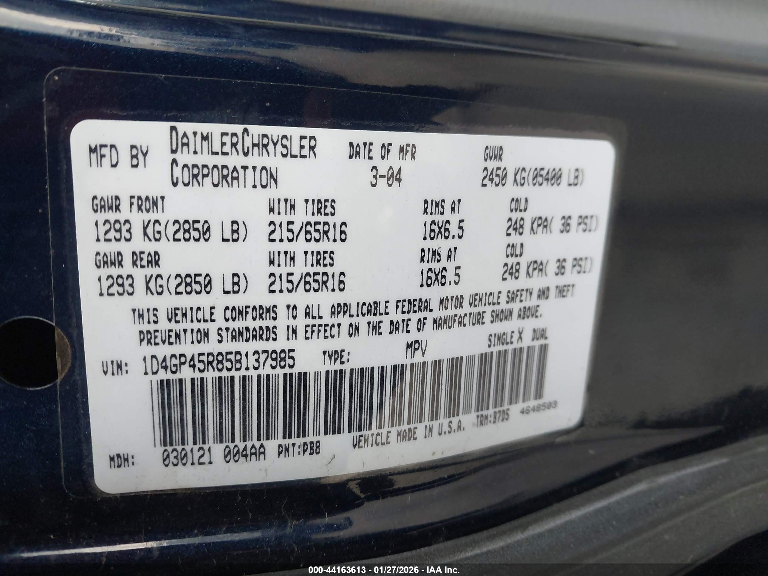 DODGE CARAVAN image 9