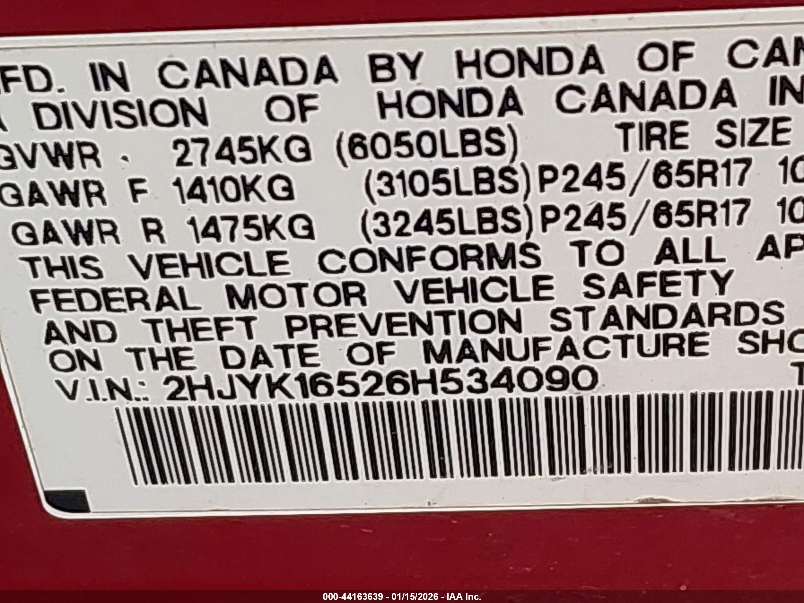 HONDA RIDGELINE image 9