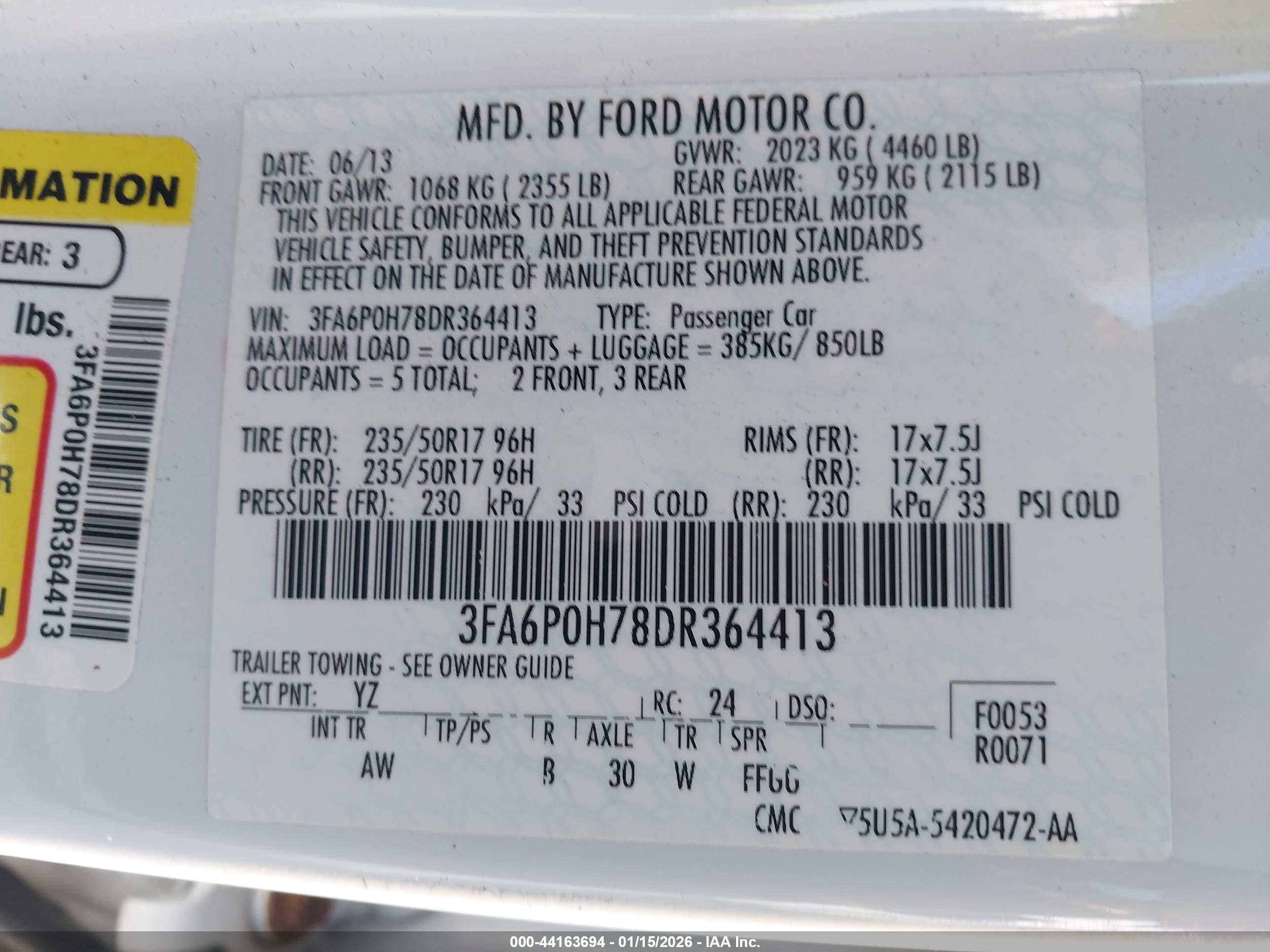 FORD FUSION image 9