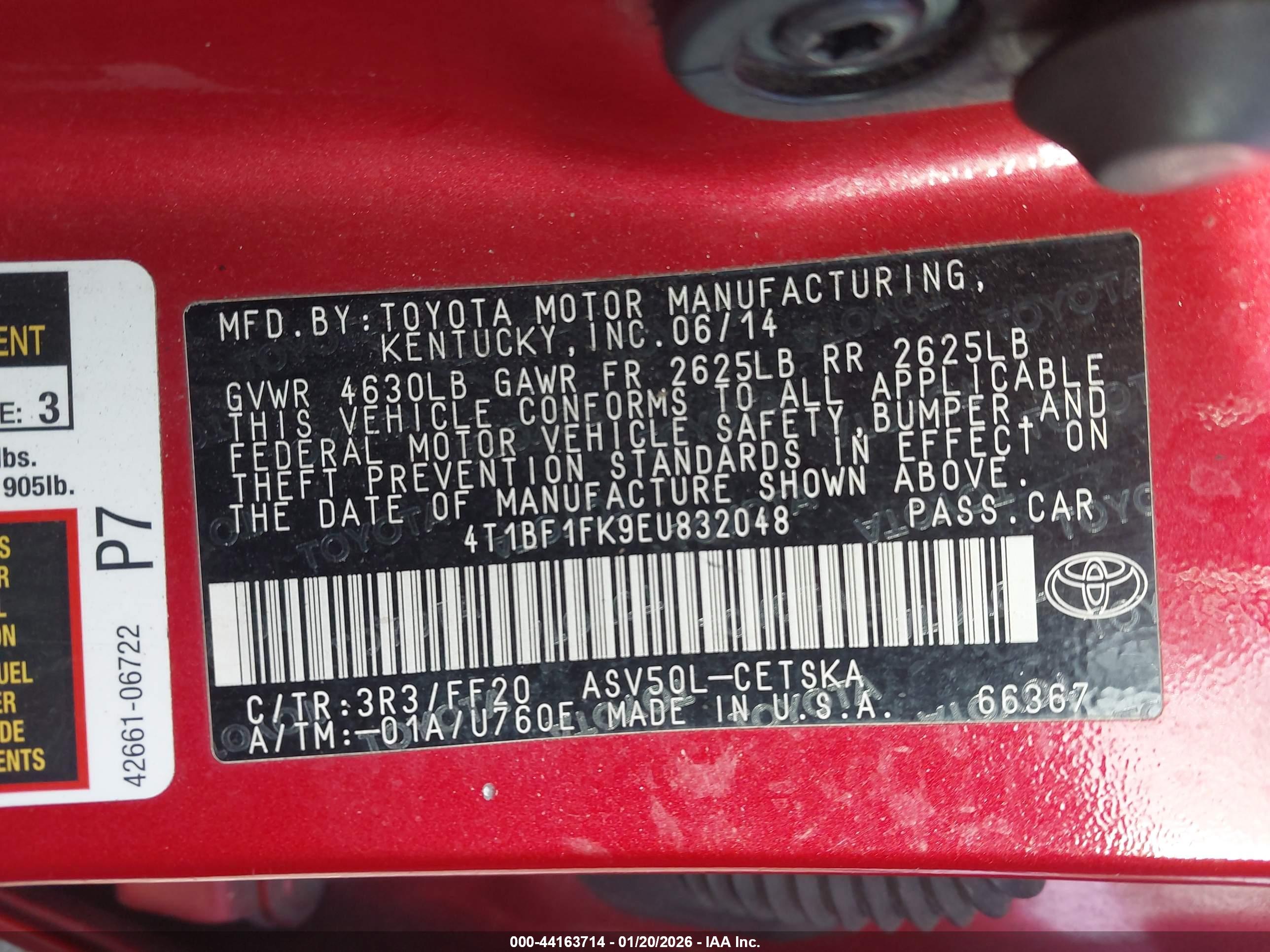 TOYOTA CAMRY image 9