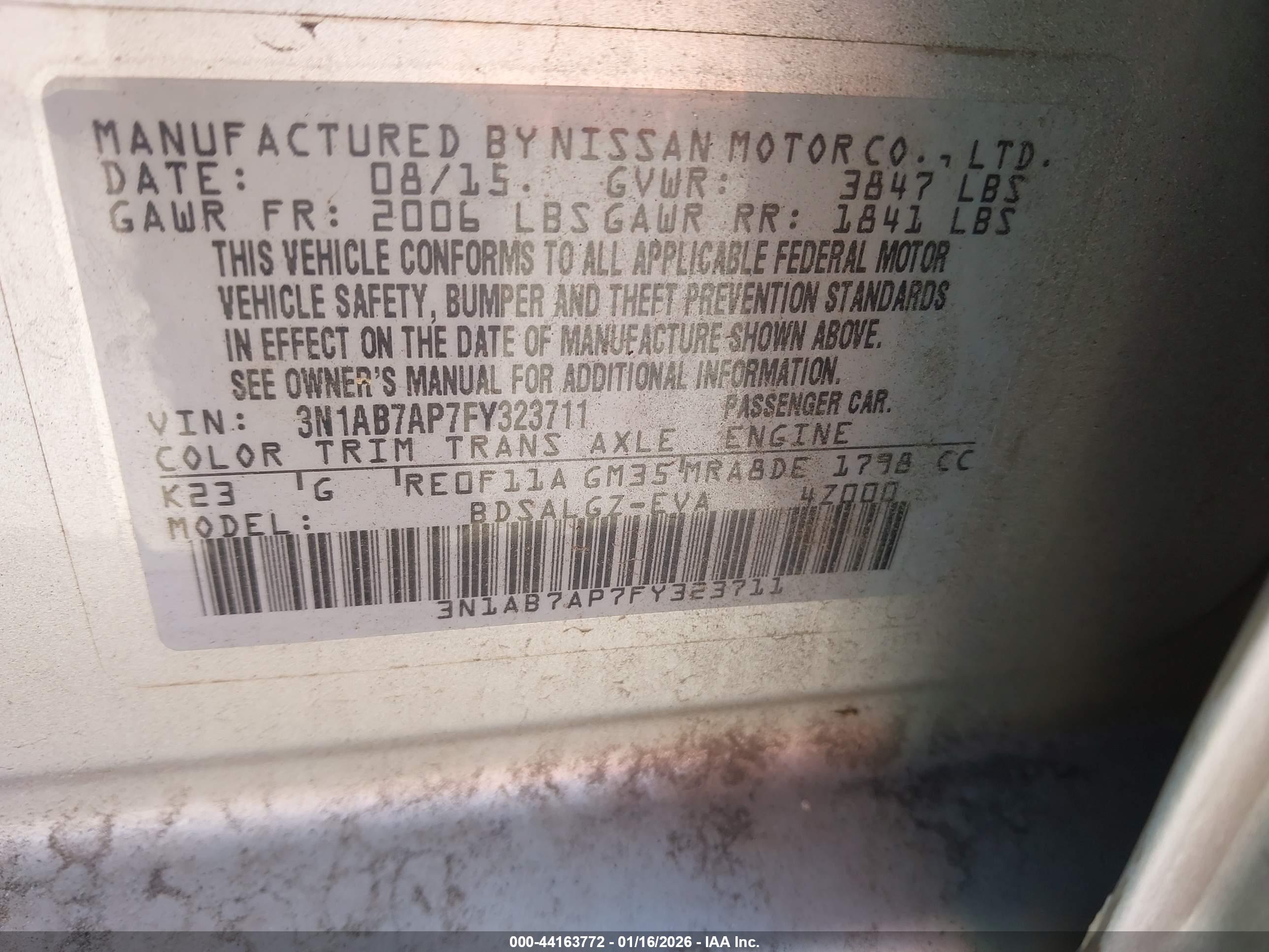 NISSAN SENTRA image 9