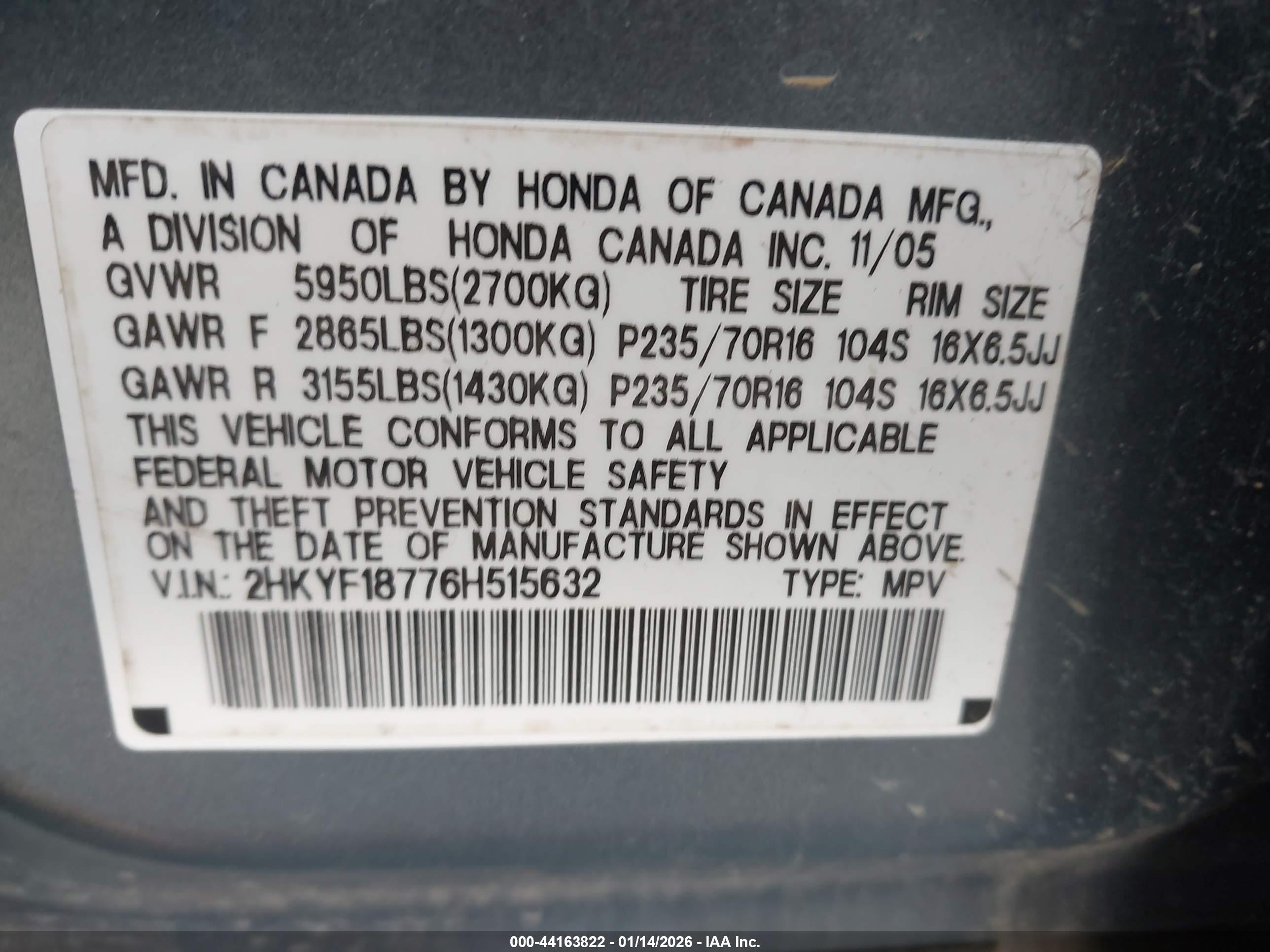 HONDA PILOT image 9