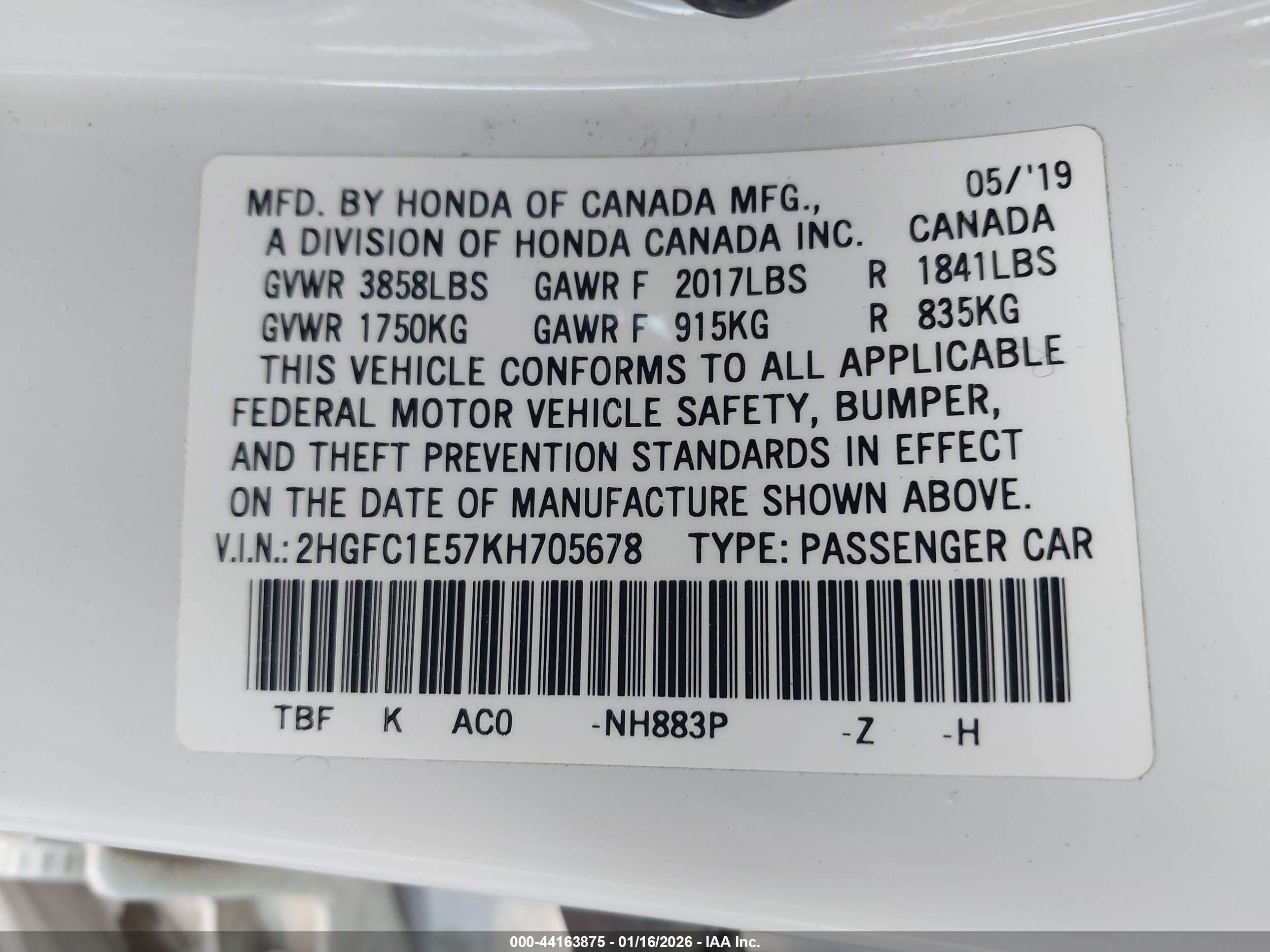 HONDA CIVIC image 9