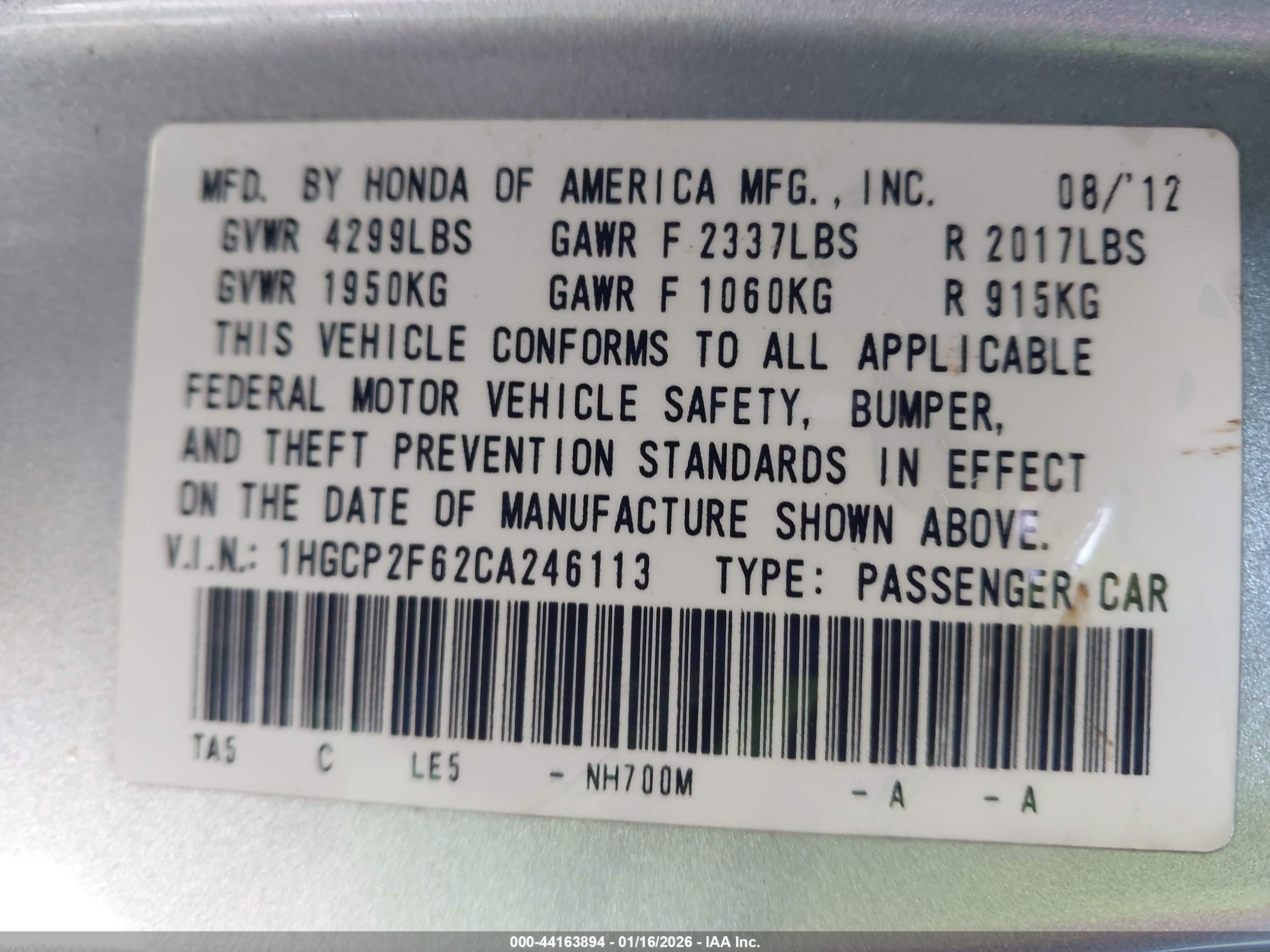 HONDA ACCORD image 9