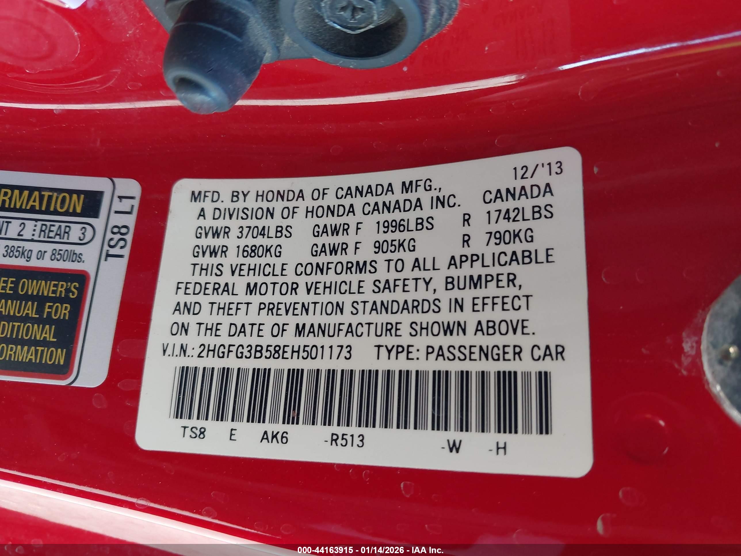 HONDA CIVIC image 9