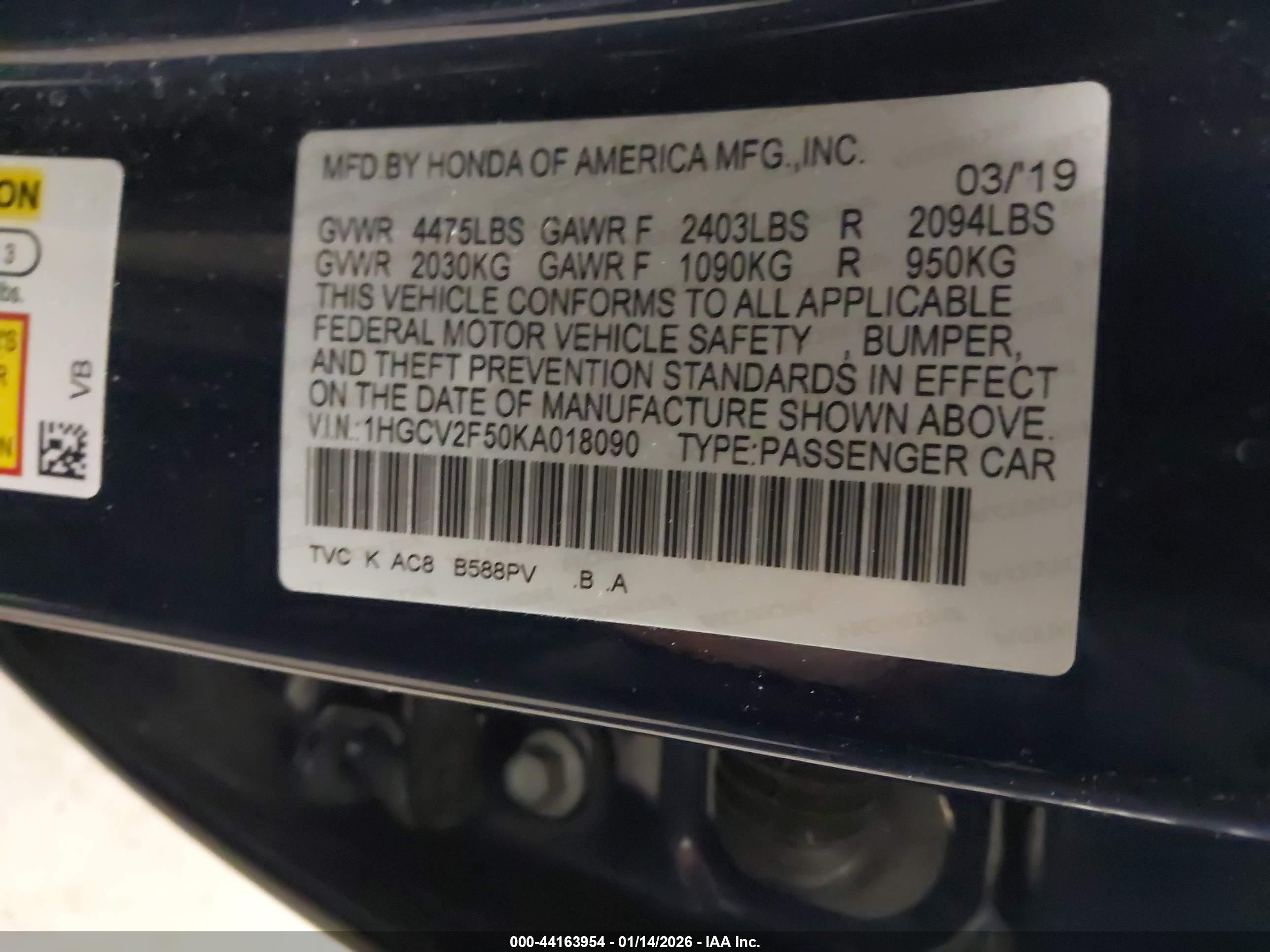HONDA ACCORD image 9