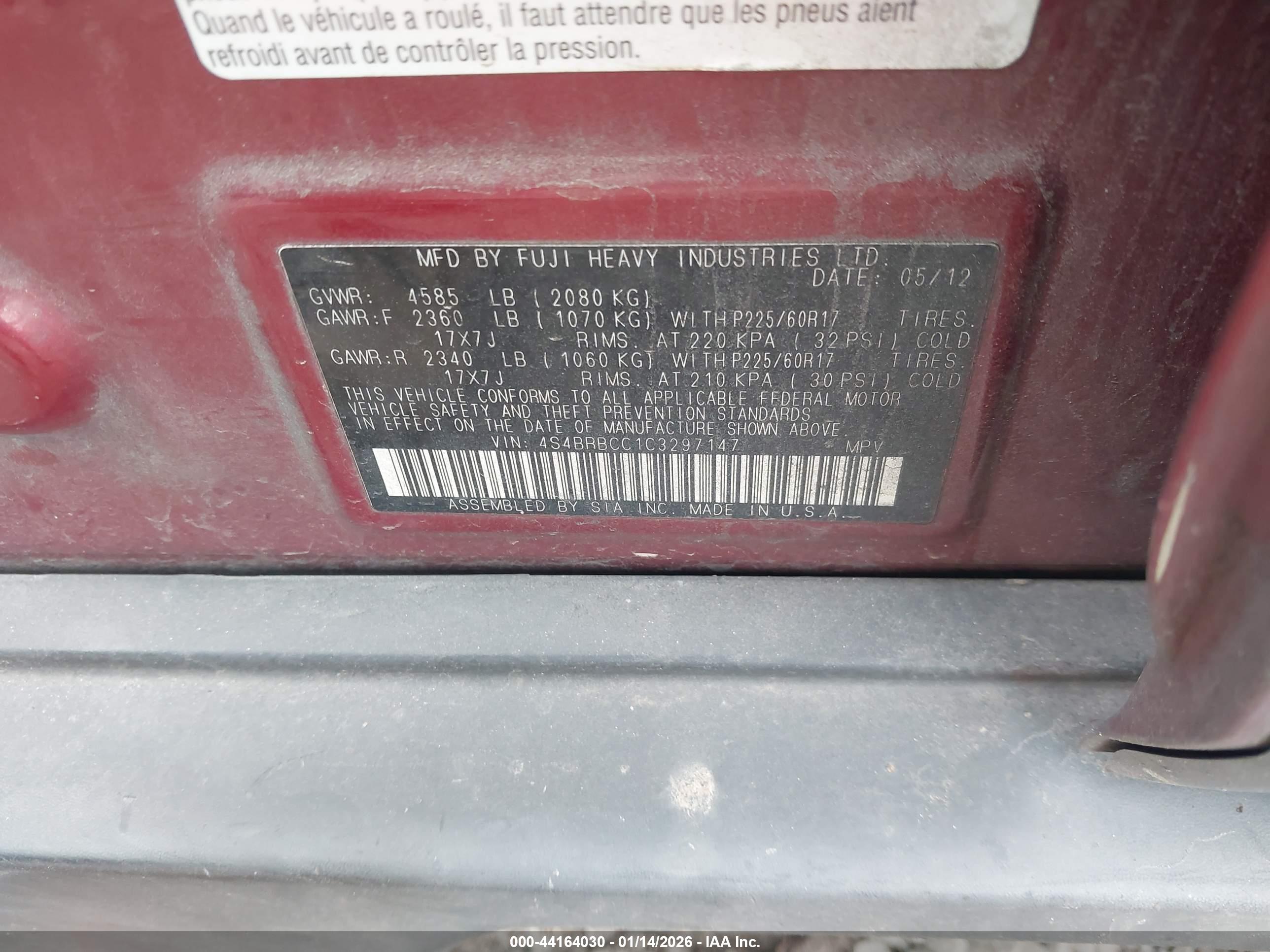 SUBARU OUTBACK image 9
