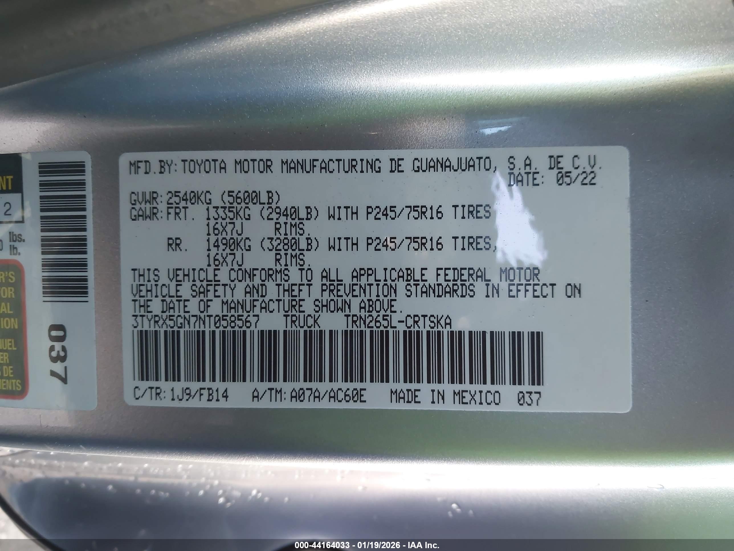 TOYOTA TACOMA image 9