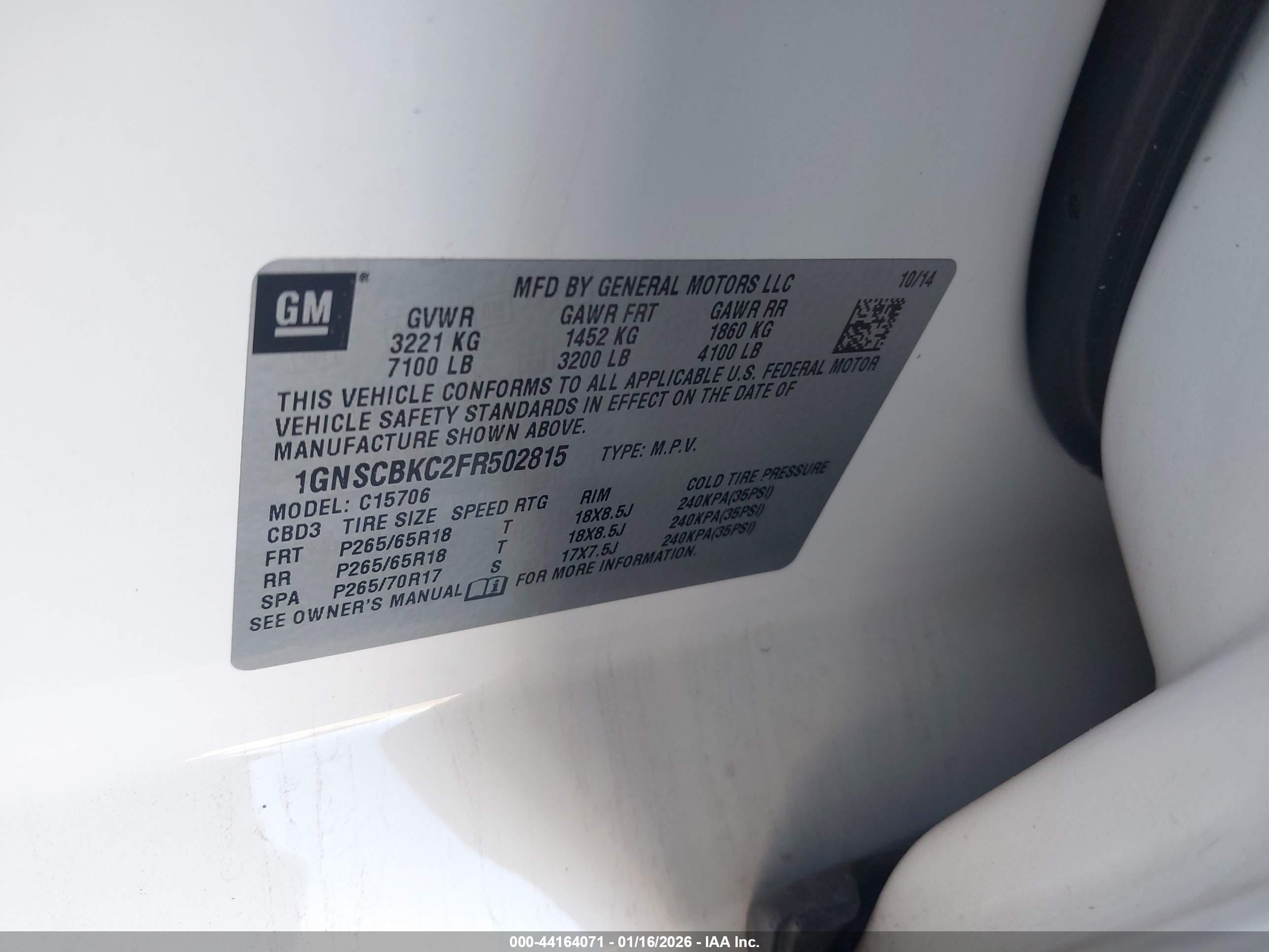 CHEVROLET TAHOE image 9