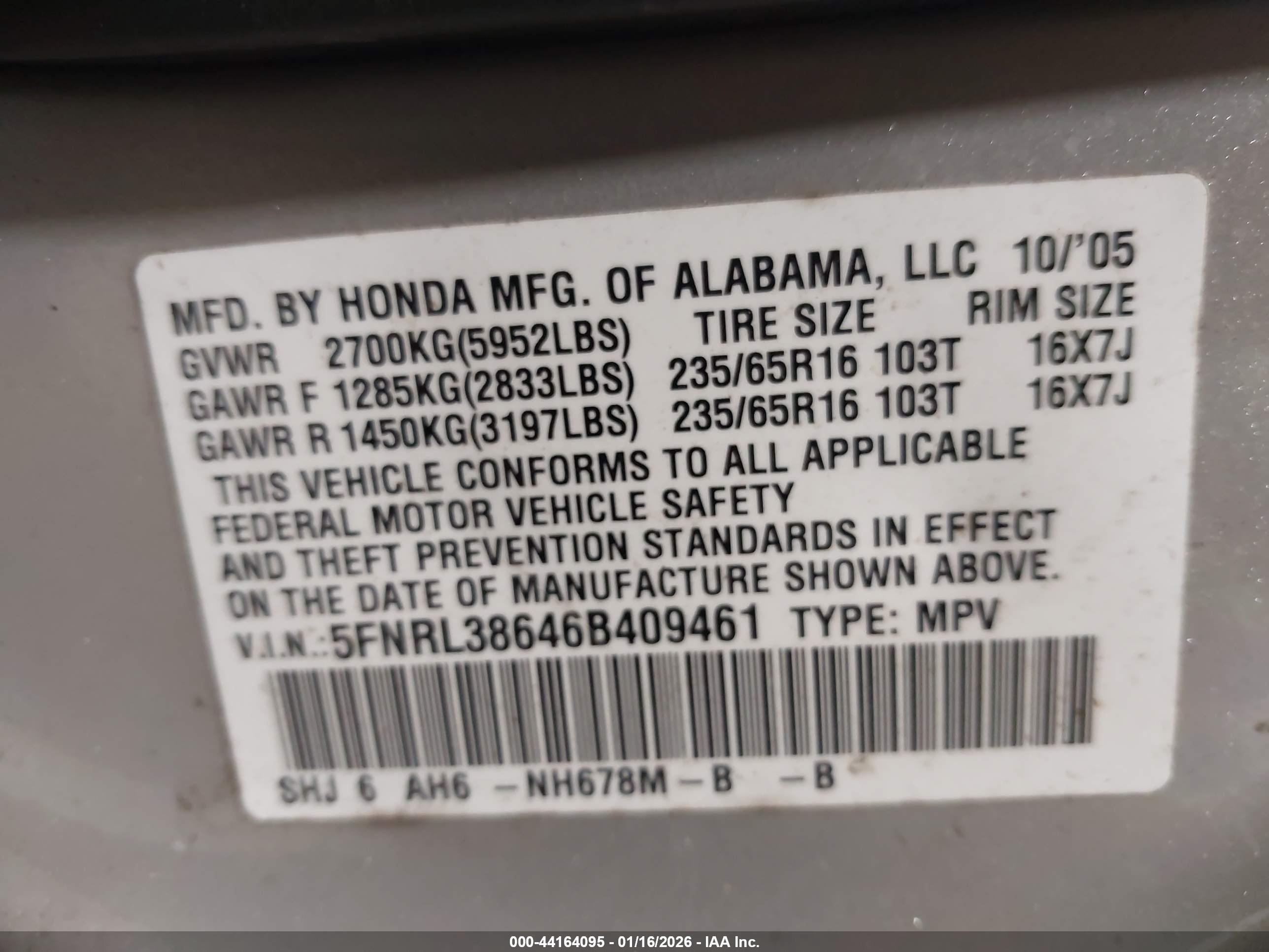 HONDA ODYSSEY image 9