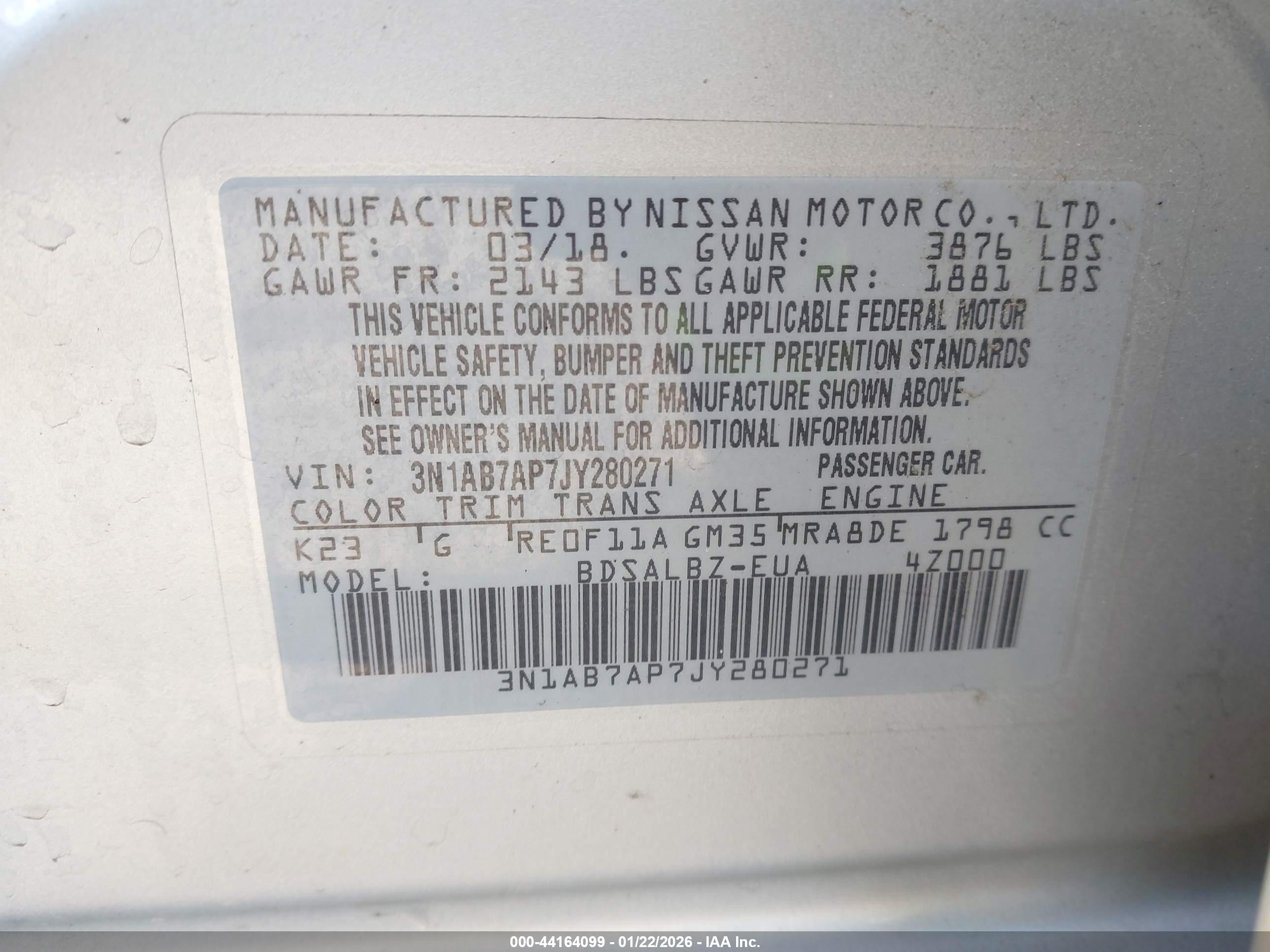 NISSAN SENTRA image 9