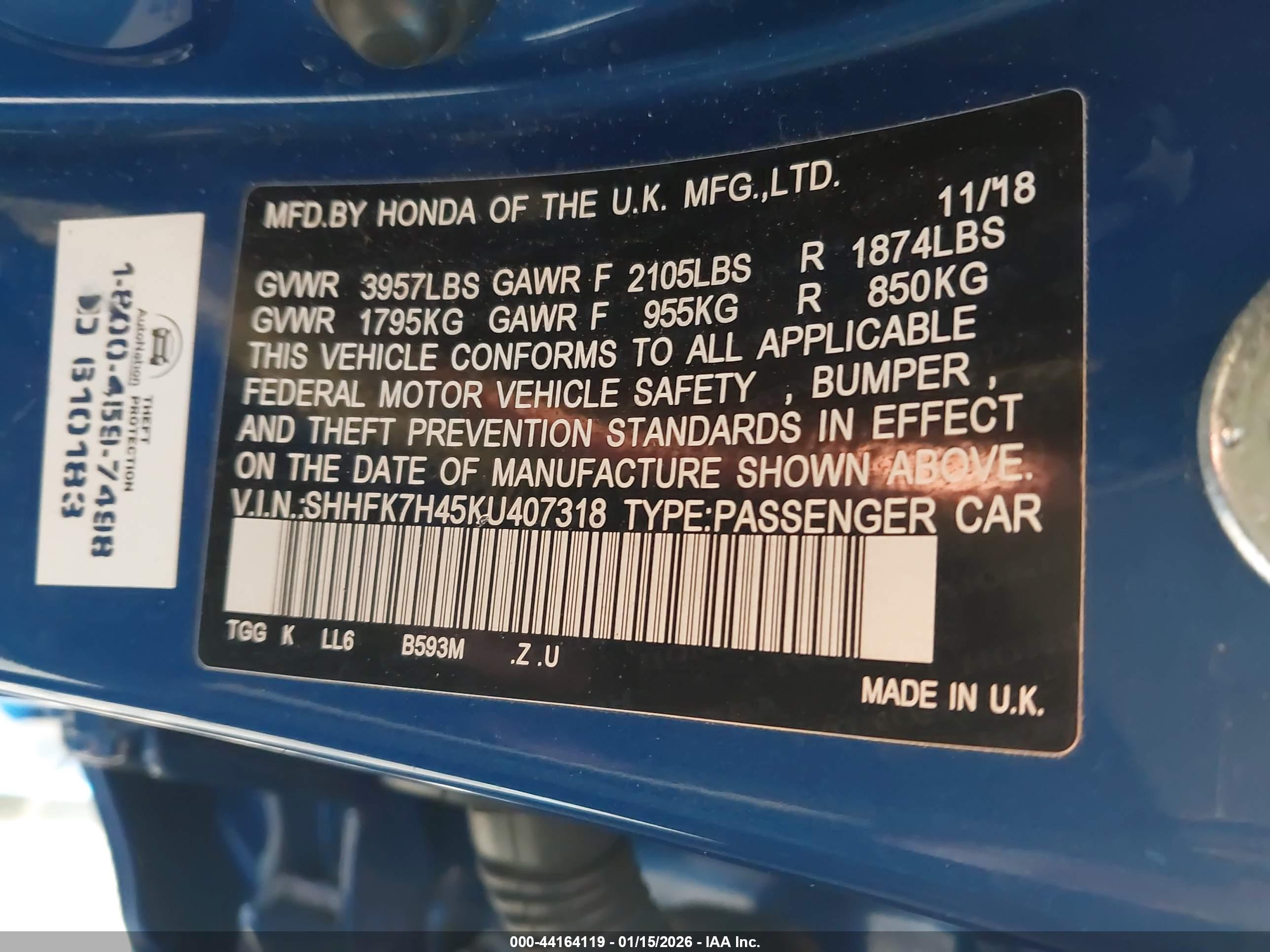 HONDA CIVIC image 9