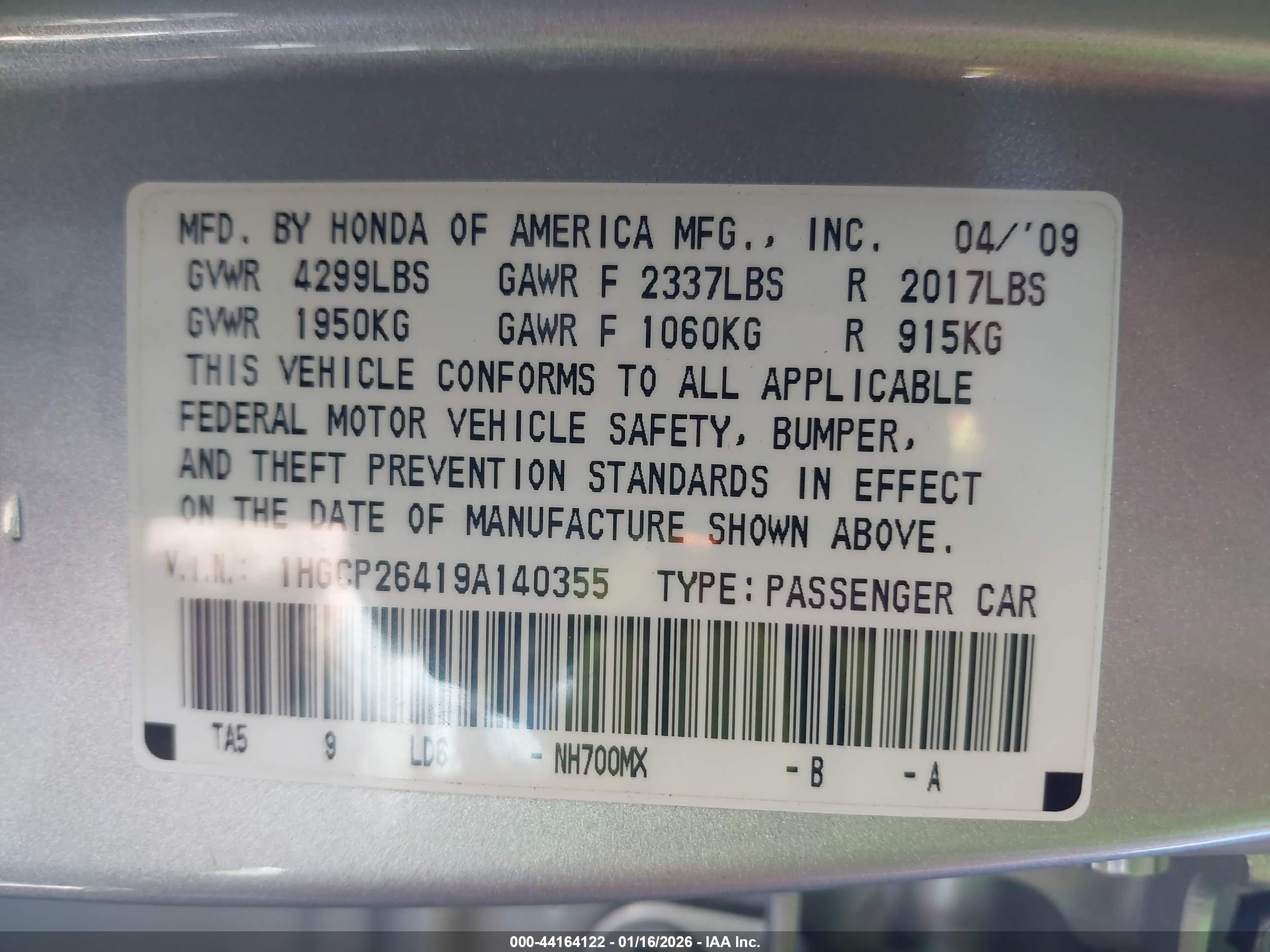 HONDA ACCORD image 9