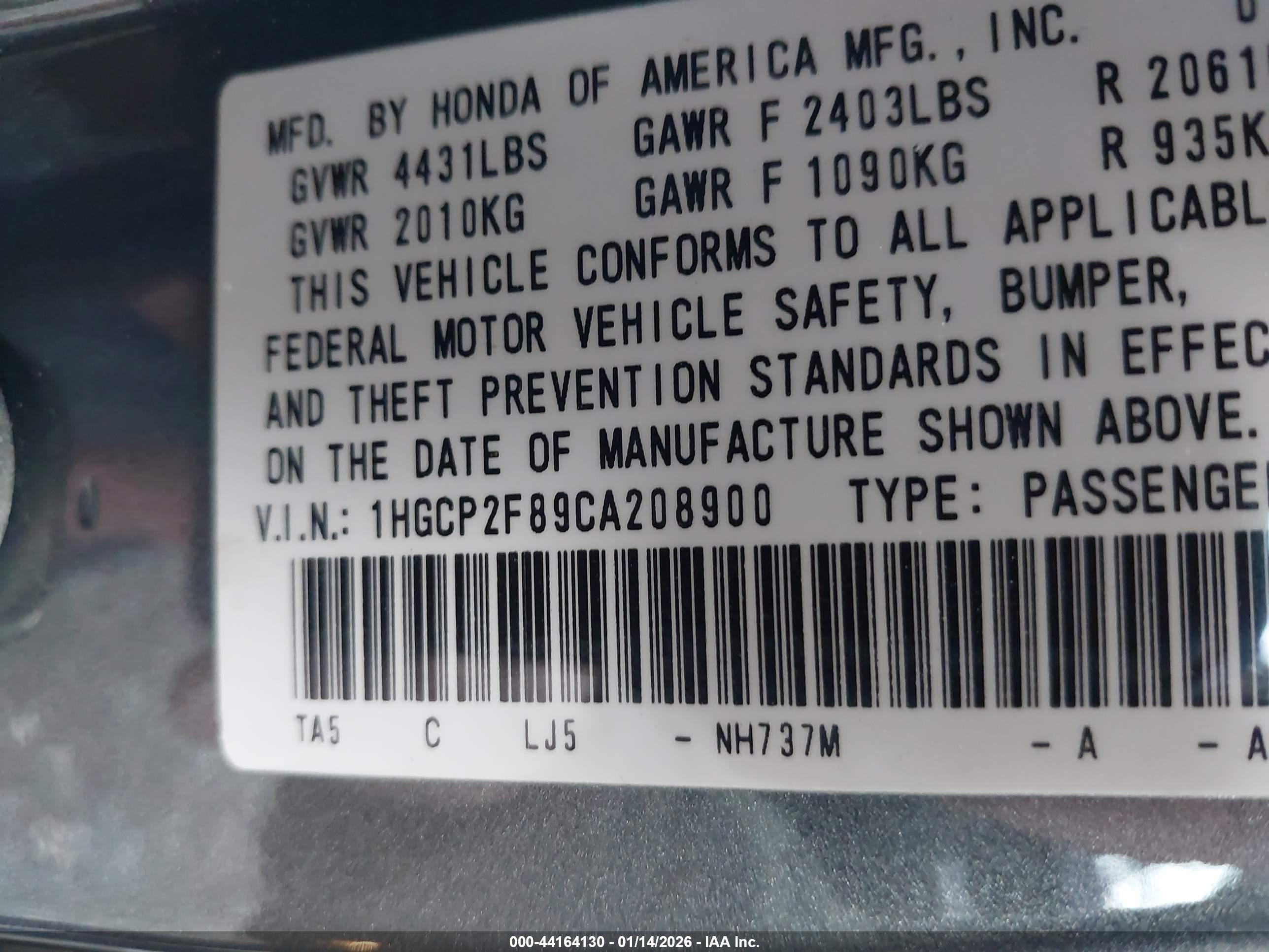 HONDA ACCORD image 9