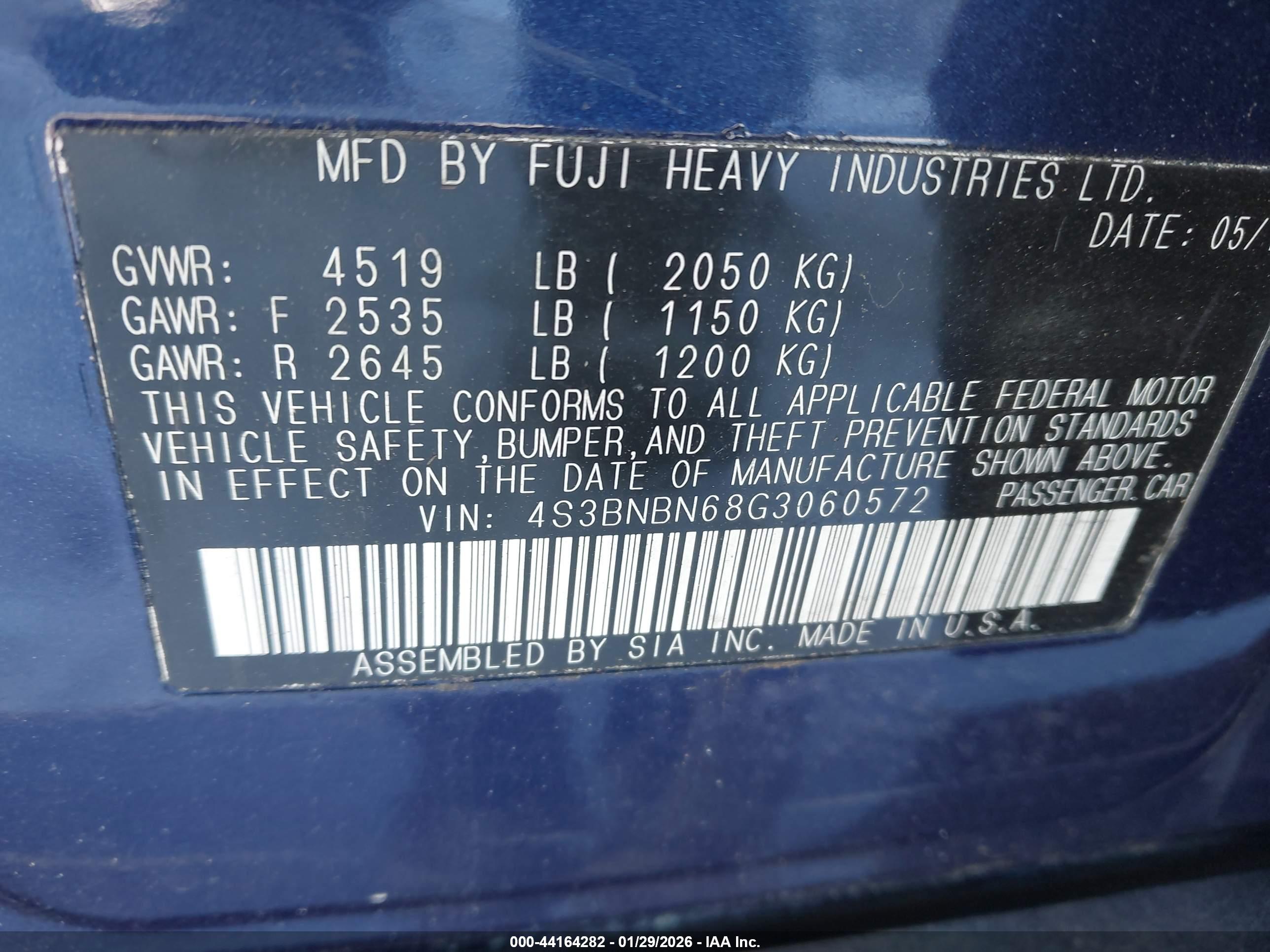 SUBARU LEGACY image 9
