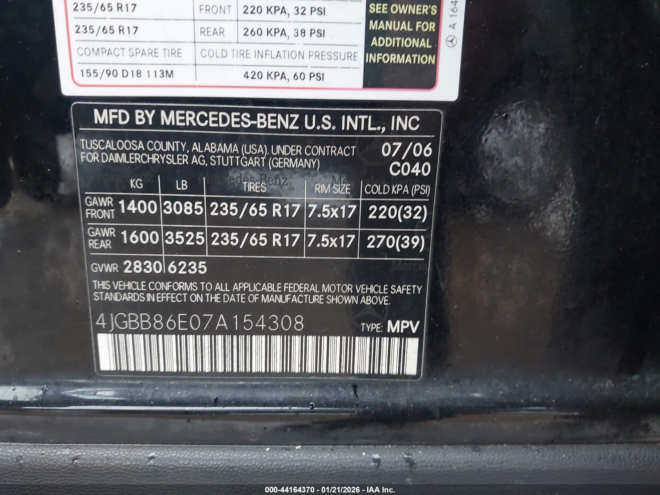 MERCEDES-BENZ ML image 9