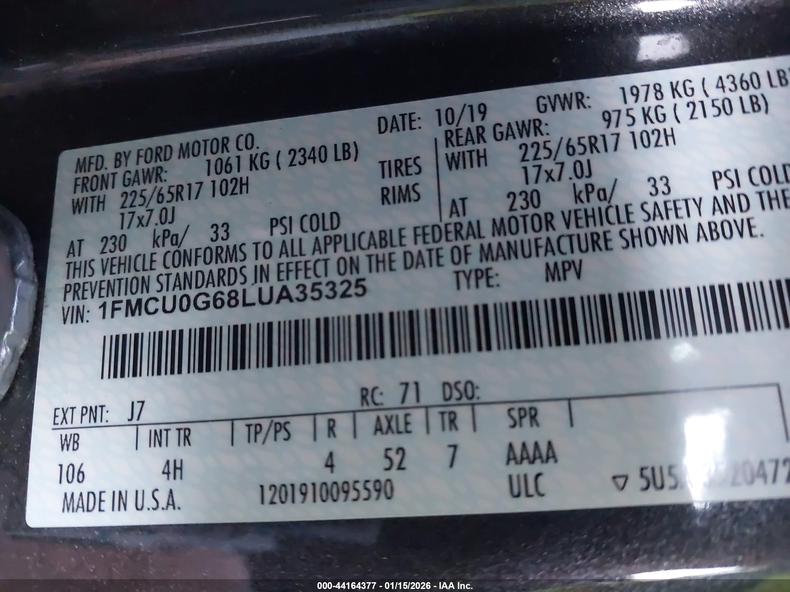 FORD ESCAPE image 9