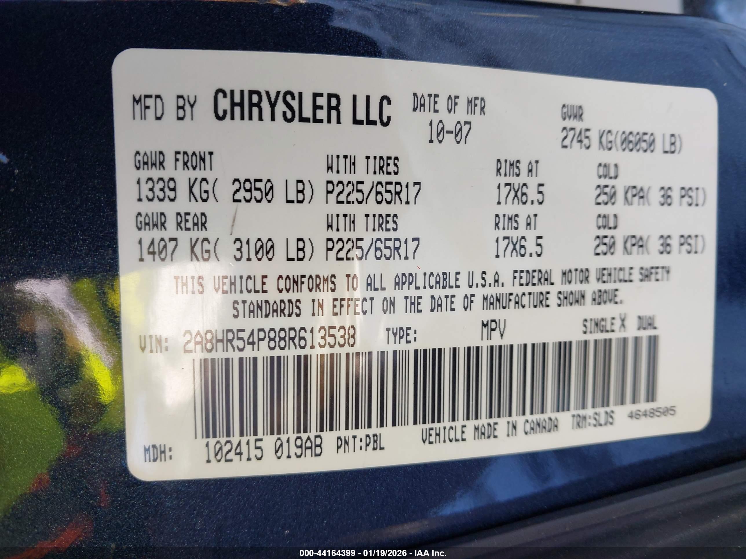 CHRYSLER TOWN image 9