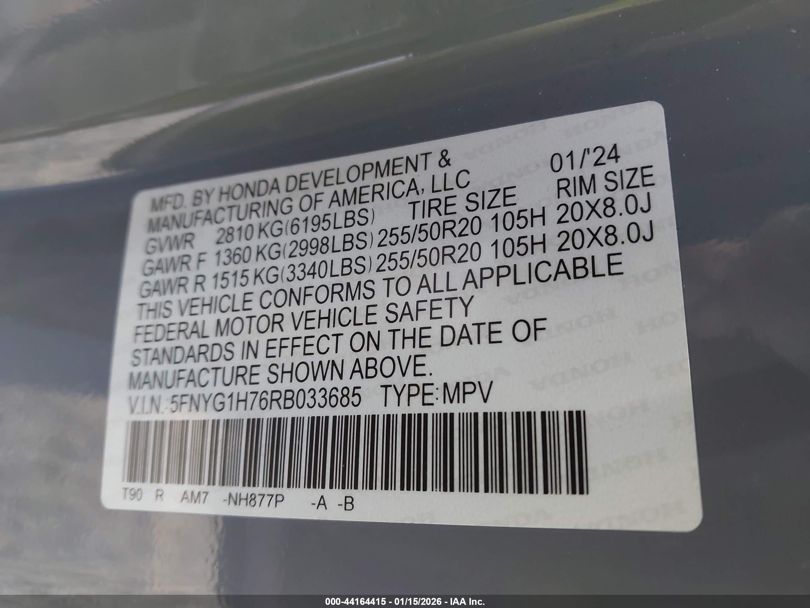 HONDA PILOT image 9