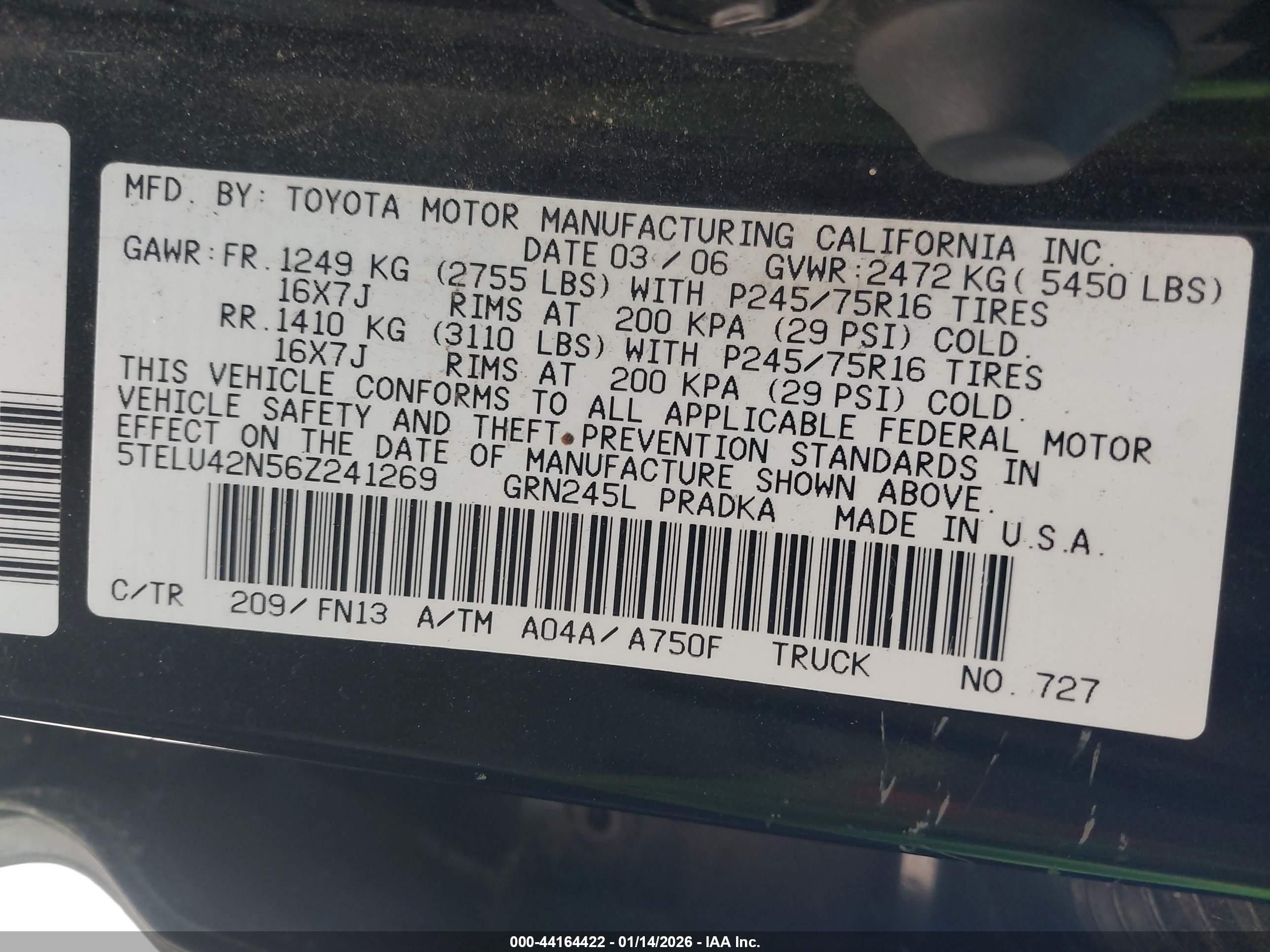 TOYOTA TACOMA image 9