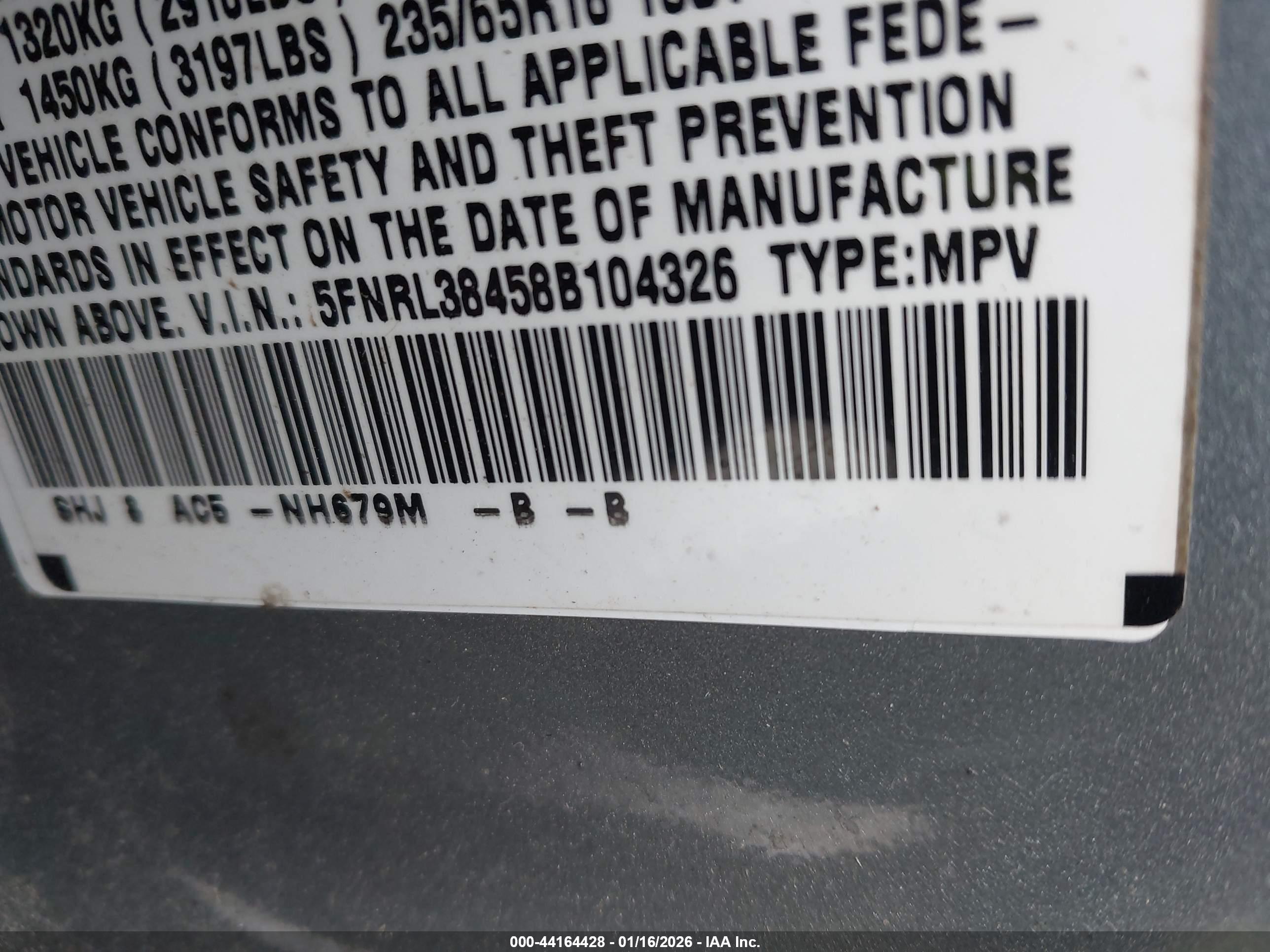HONDA ODYSSEY image 9