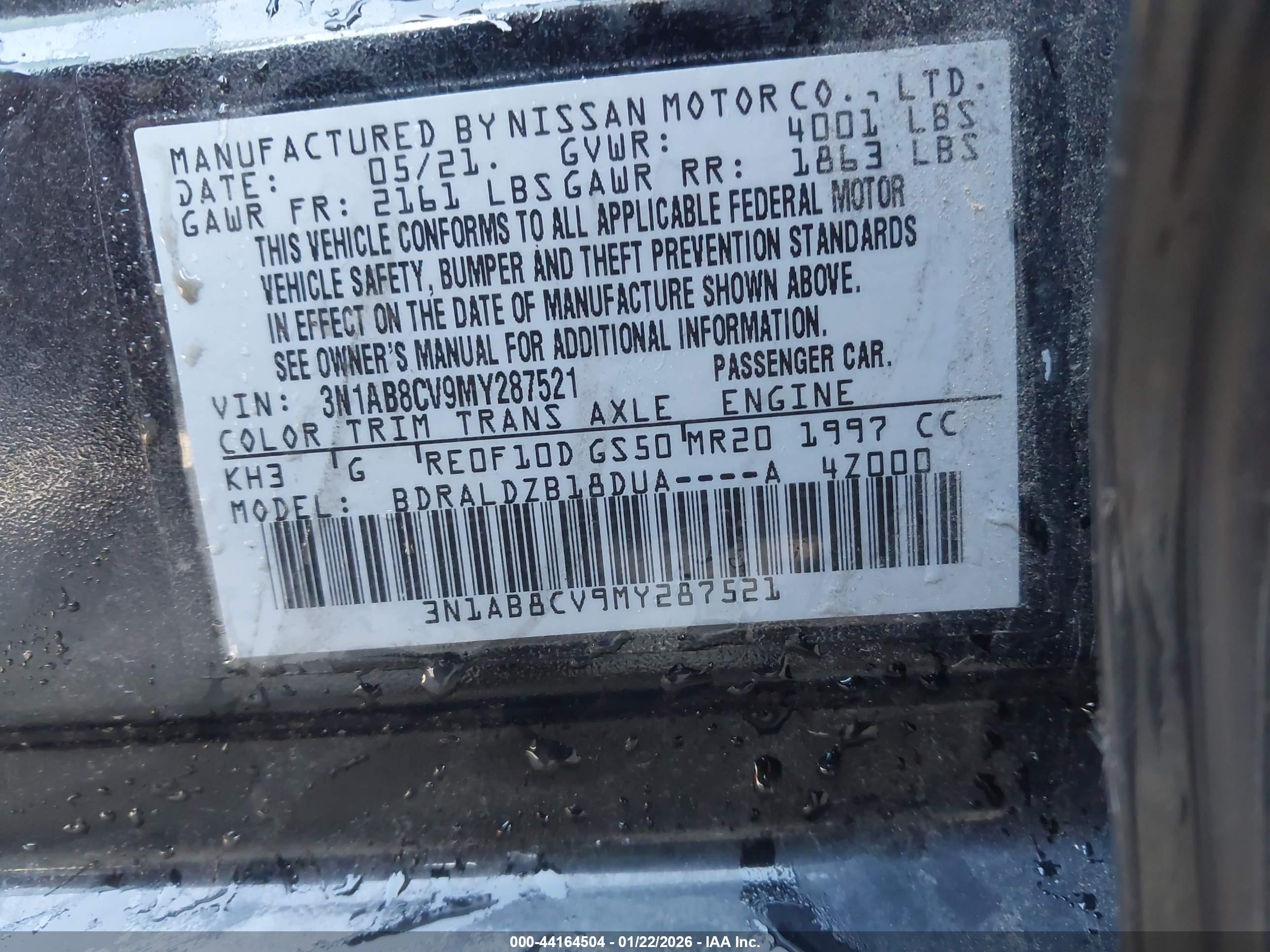 NISSAN SENTRA image 9