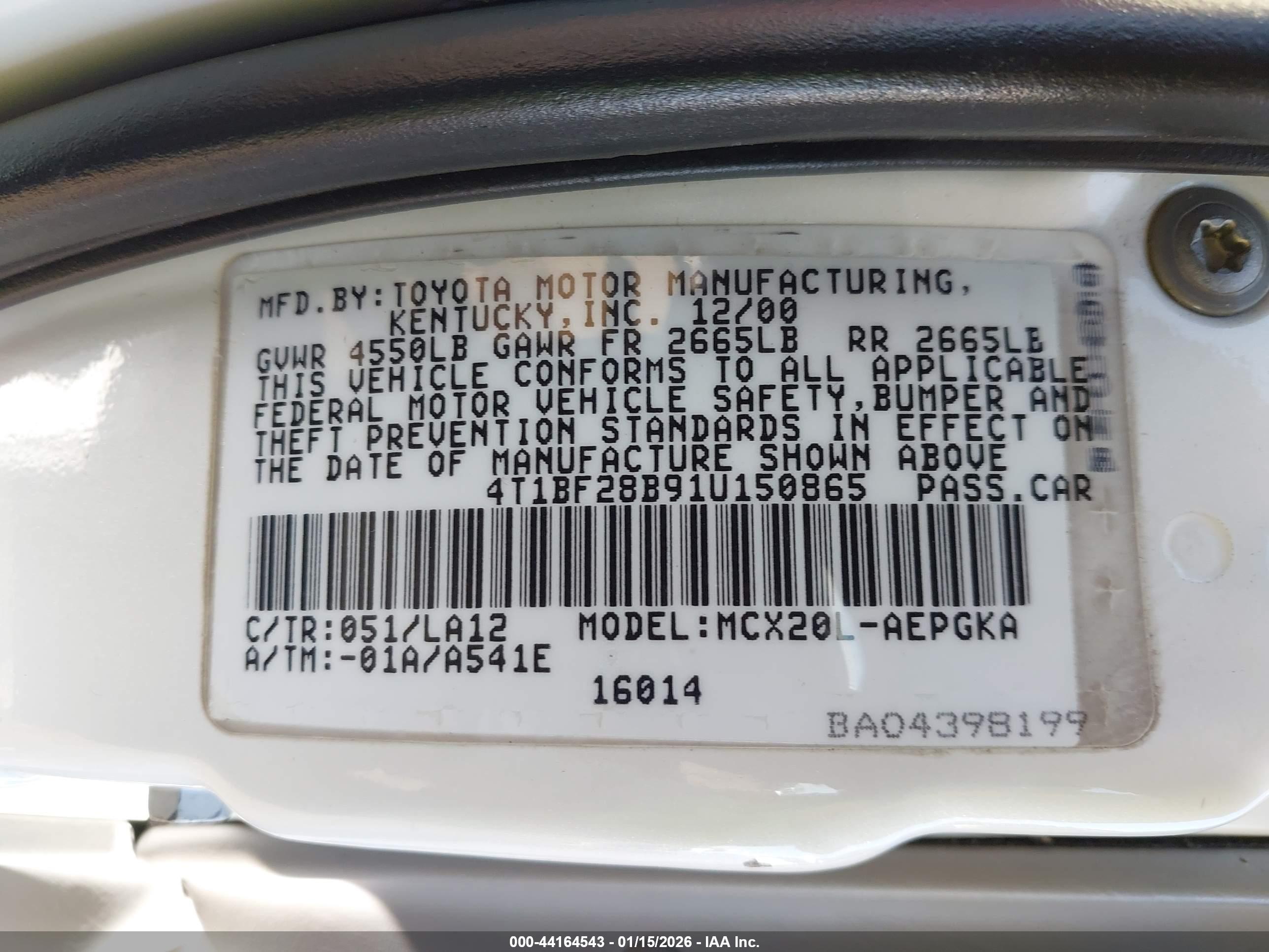 TOYOTA AVALON image 9