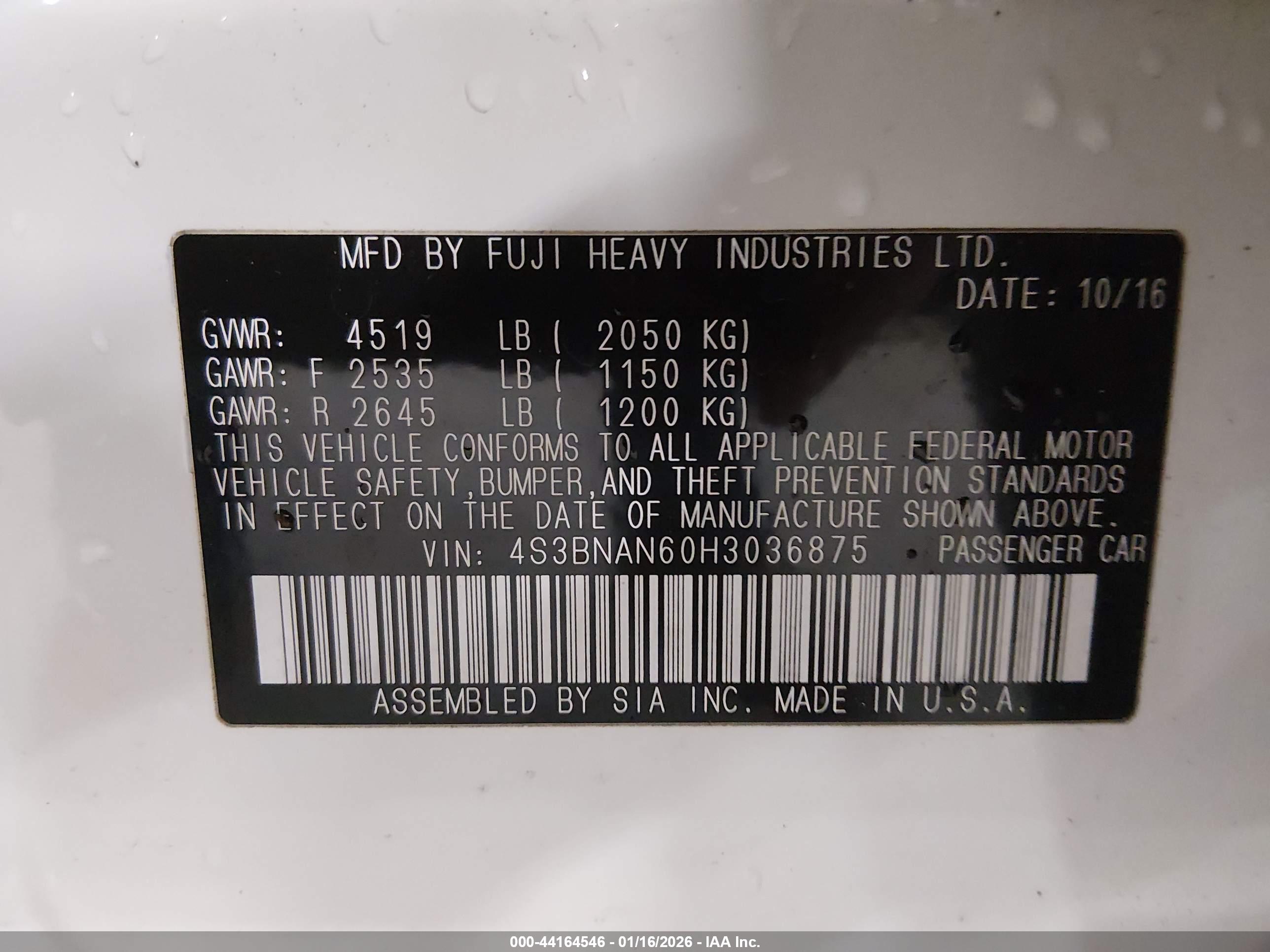SUBARU LEGACY image 9