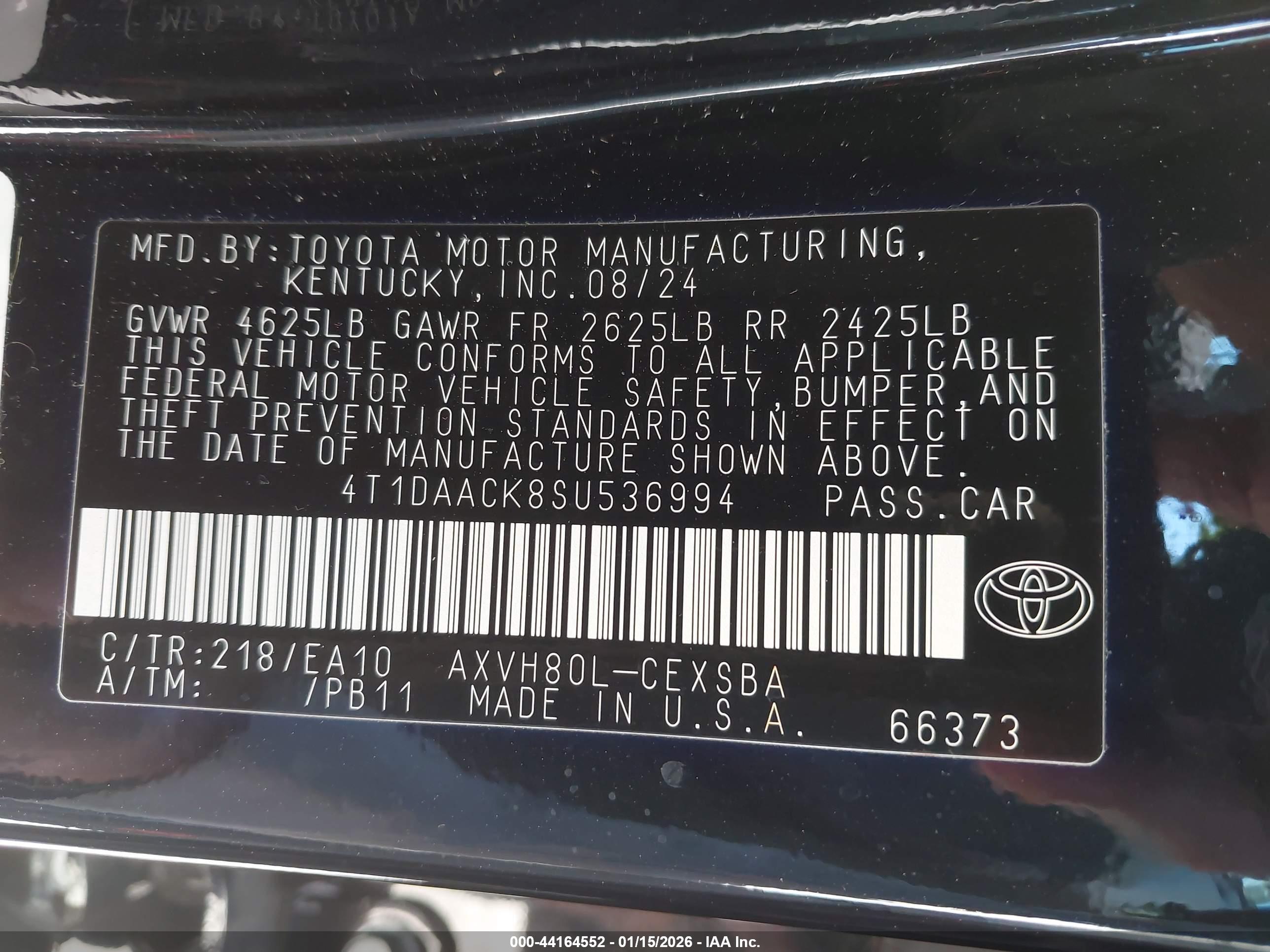 TOYOTA CAMRY image 9