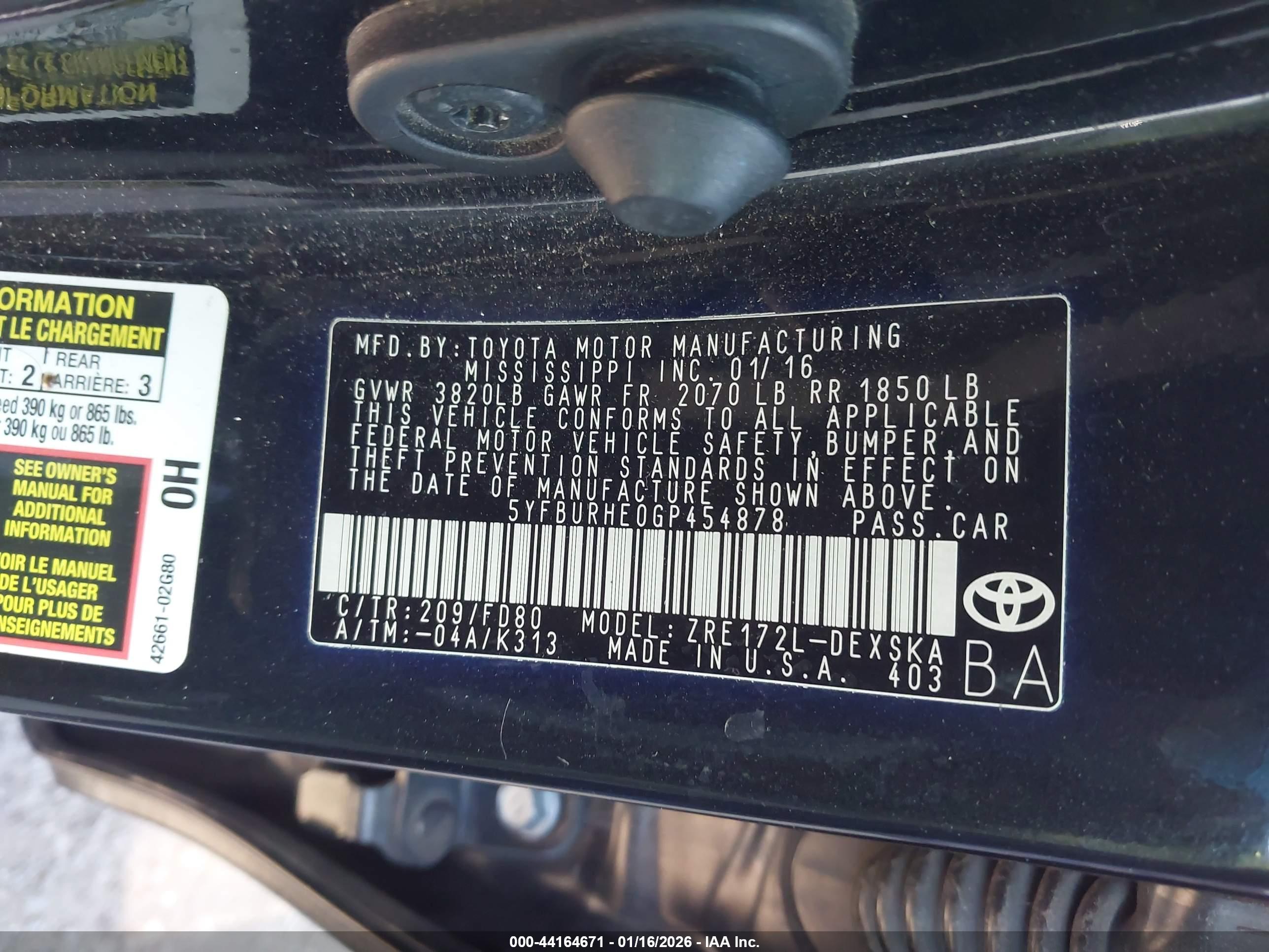 TOYOTA COROLLA image 9
