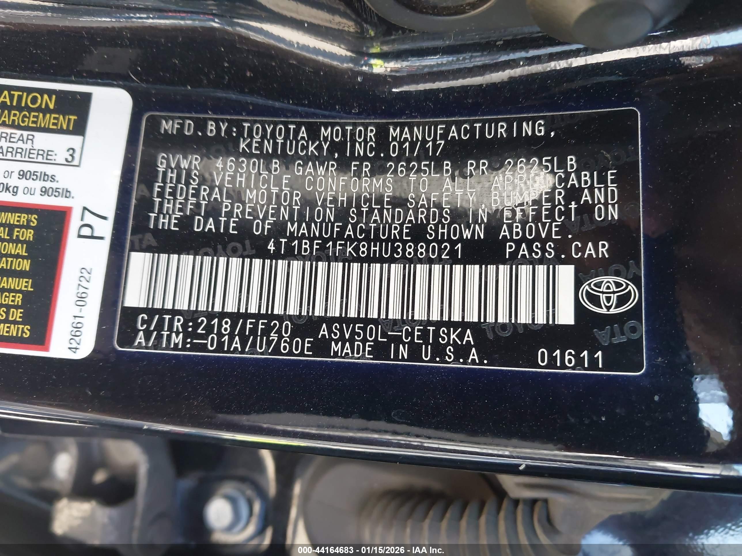 TOYOTA CAMRY image 9