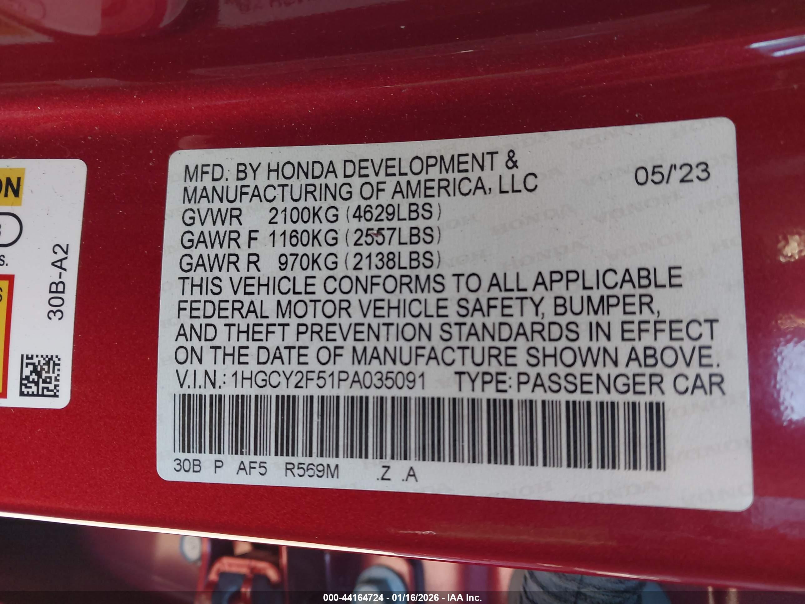 HONDA ACCORD image 9