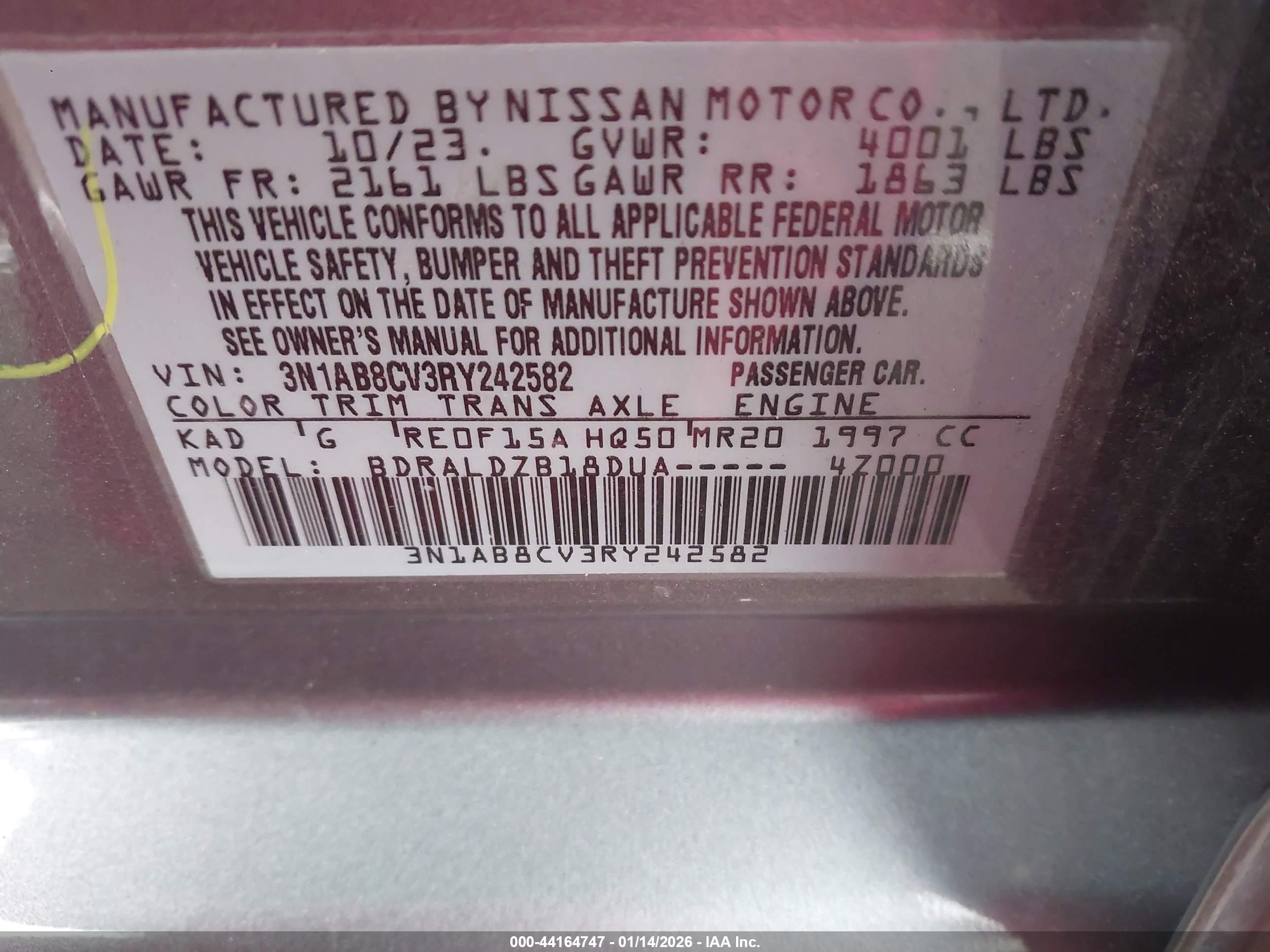 NISSAN SENTRA image 9